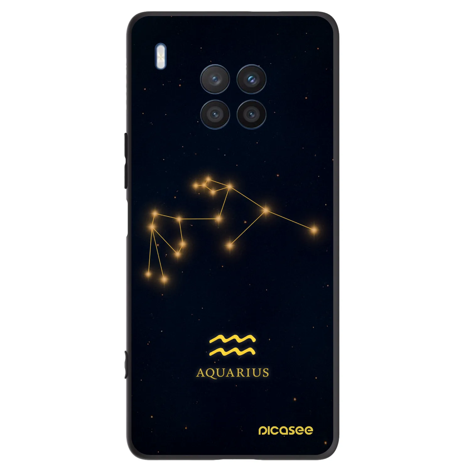 Picasee silikonový černý obal pro Honor 50 Lite - AQUARIUS