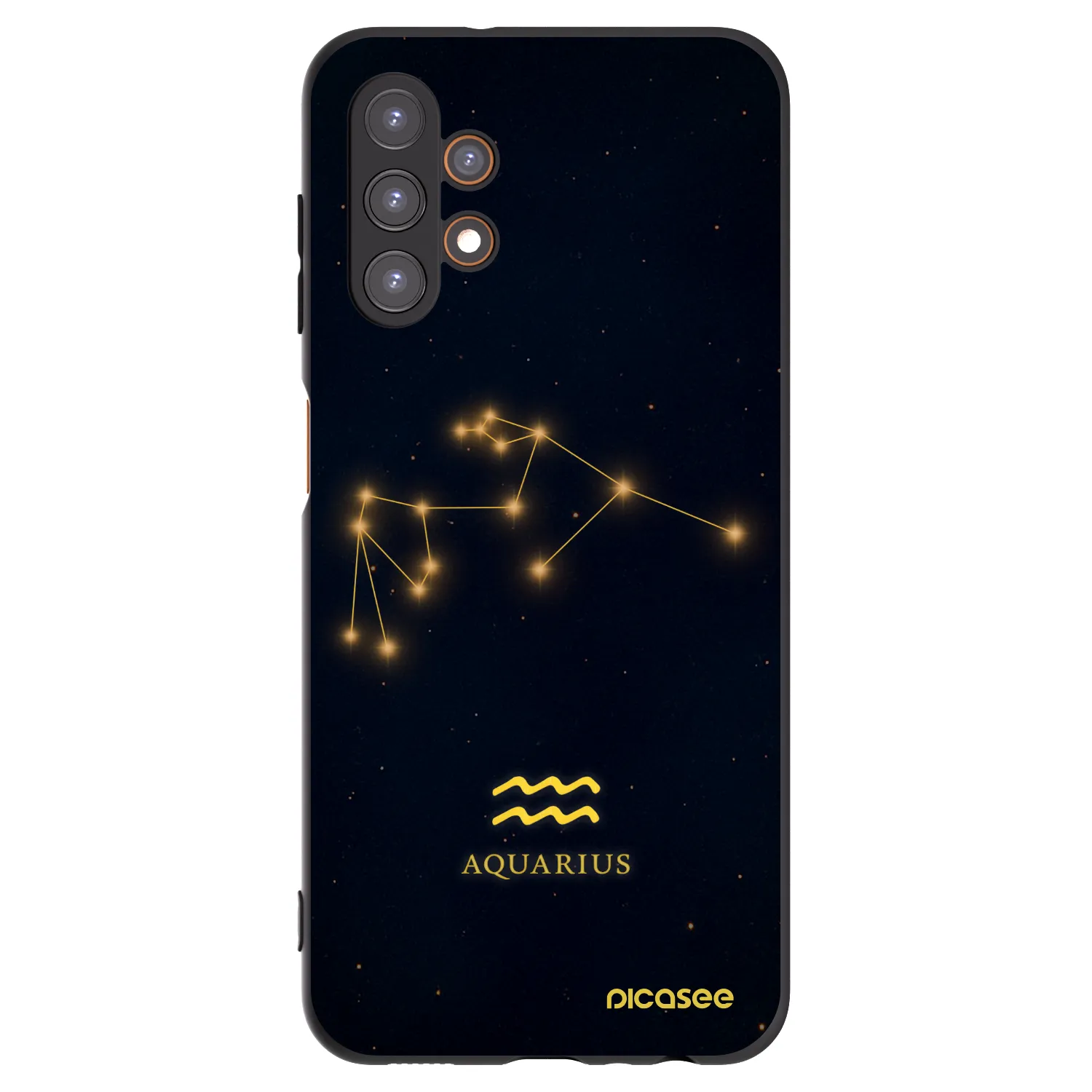 Picasee silikonový černý obal pro Samsung Galaxy A13 4G A135 - AQUARIUS