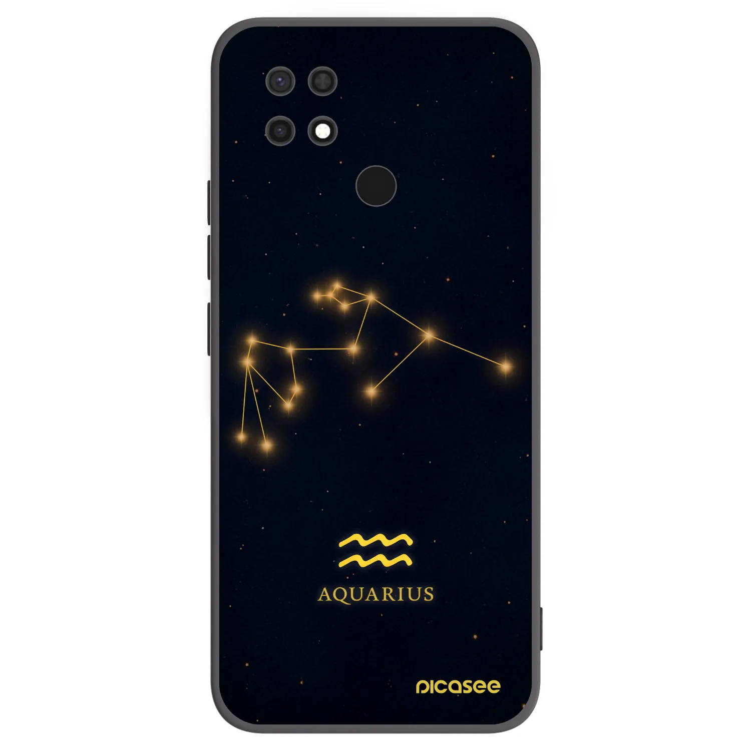Picasee silikonový černý obal pro Xiaomi Redmi 10C - AQUARIUS