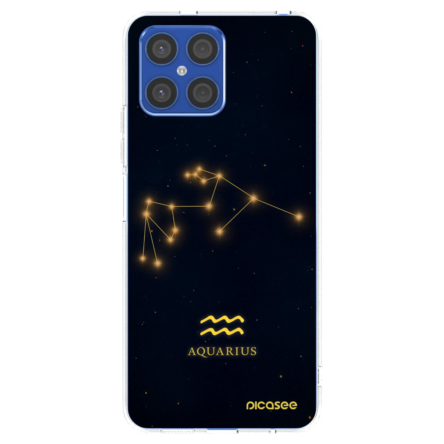 Picasee silikonový průhledný obal pro Honor X8 4G - AQUARIUS