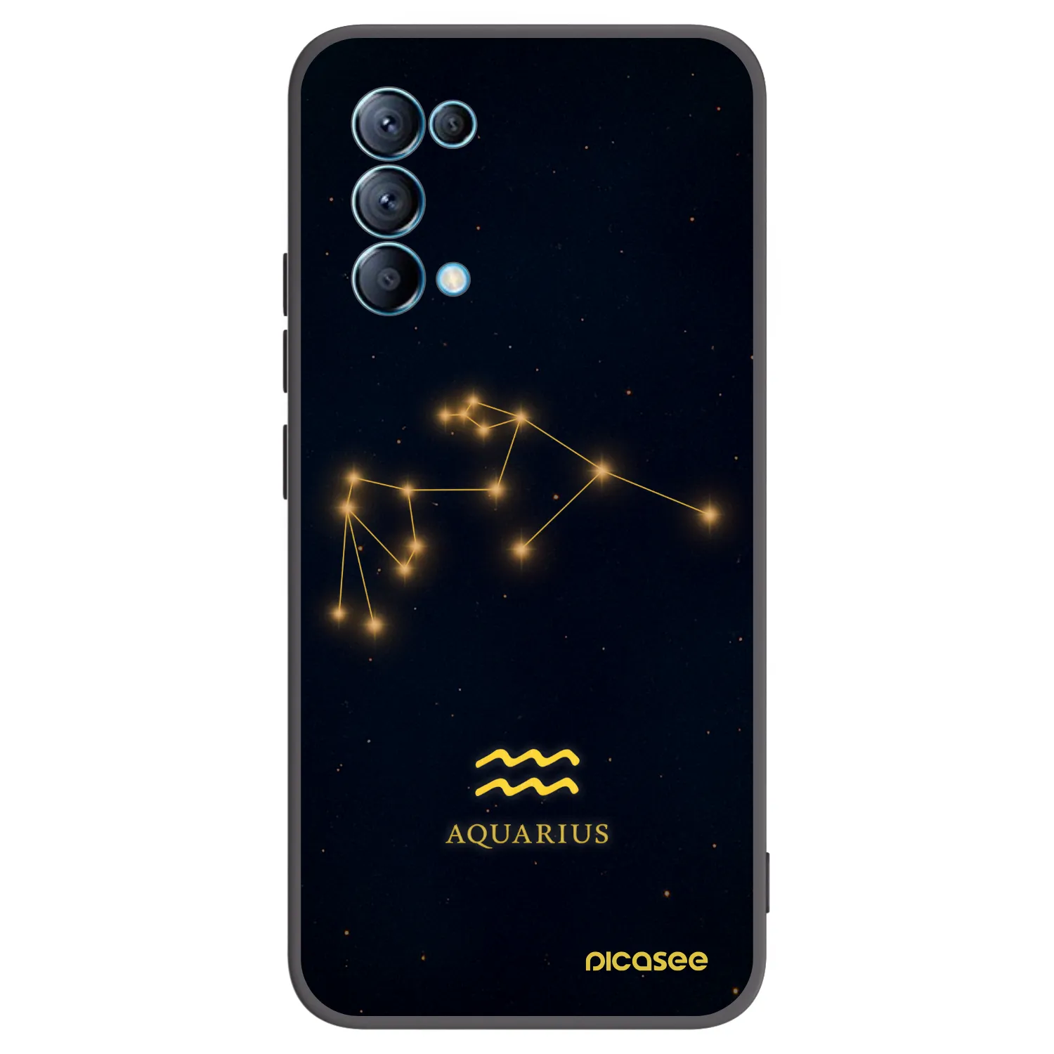 Picasee silikonový černý obal pro OPPO Reno 5 5G - AQUARIUS