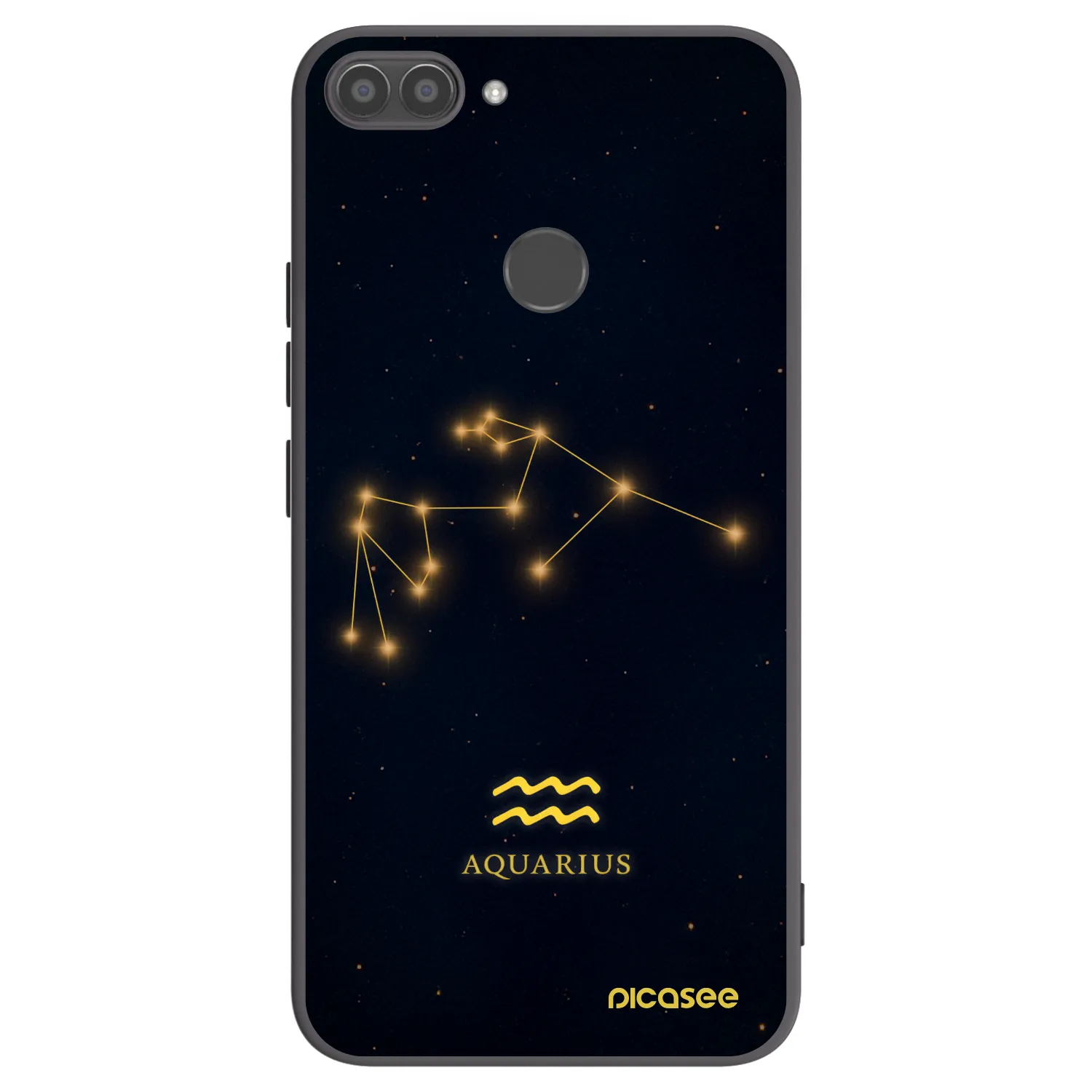 Picasee silikonový černý obal pro Huawei P Smart - AQUARIUS