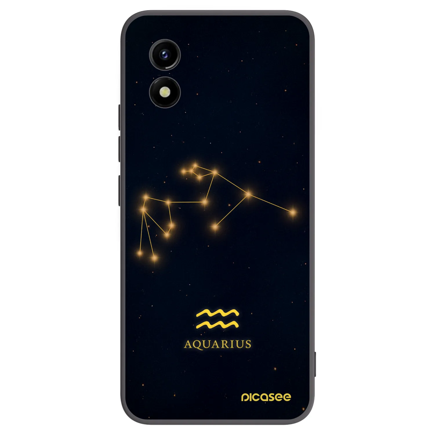 Picasee silikonový černý obal pro Vivo Y01 - AQUARIUS