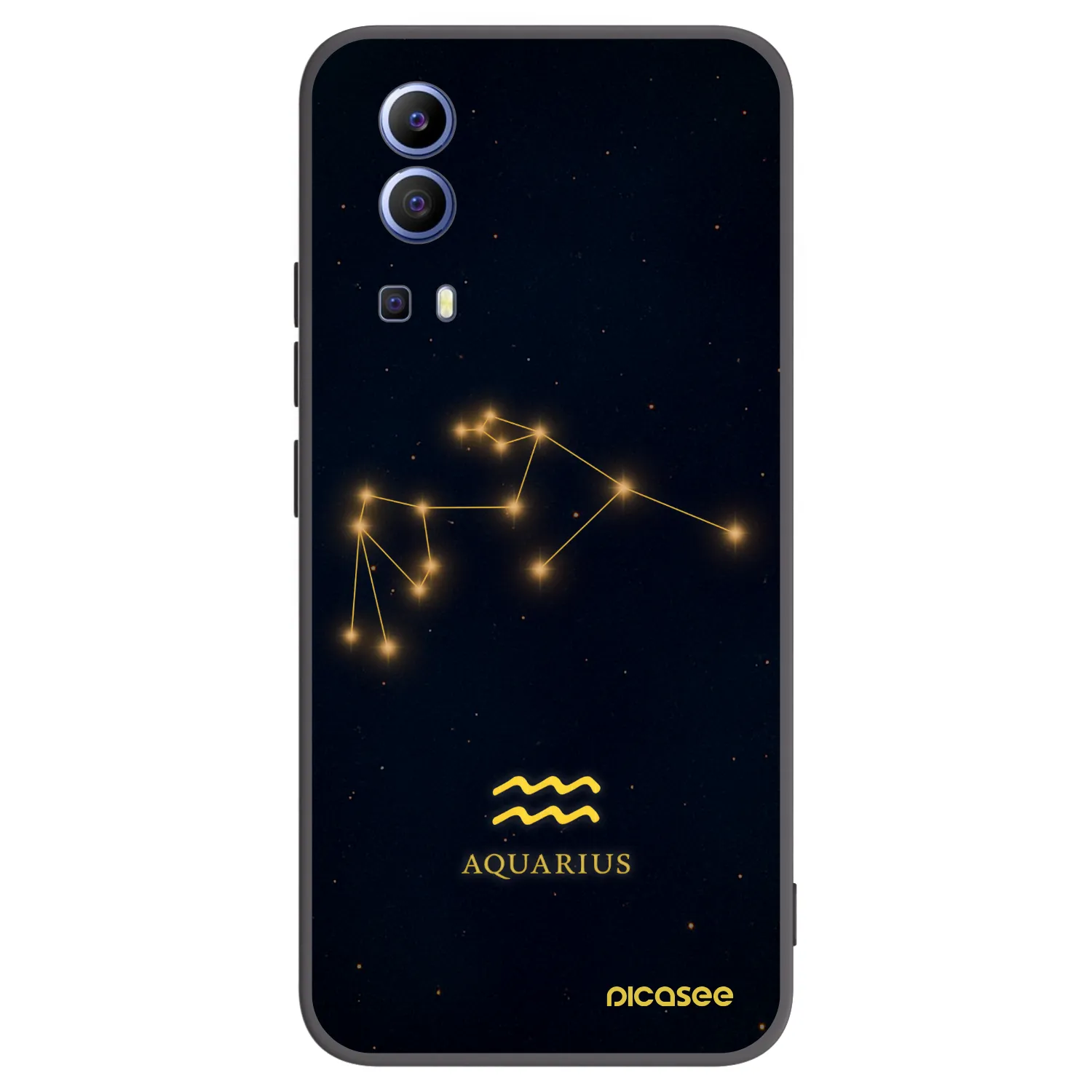 Picasee silikonový černý obal pro Vivo Y52 5G - AQUARIUS