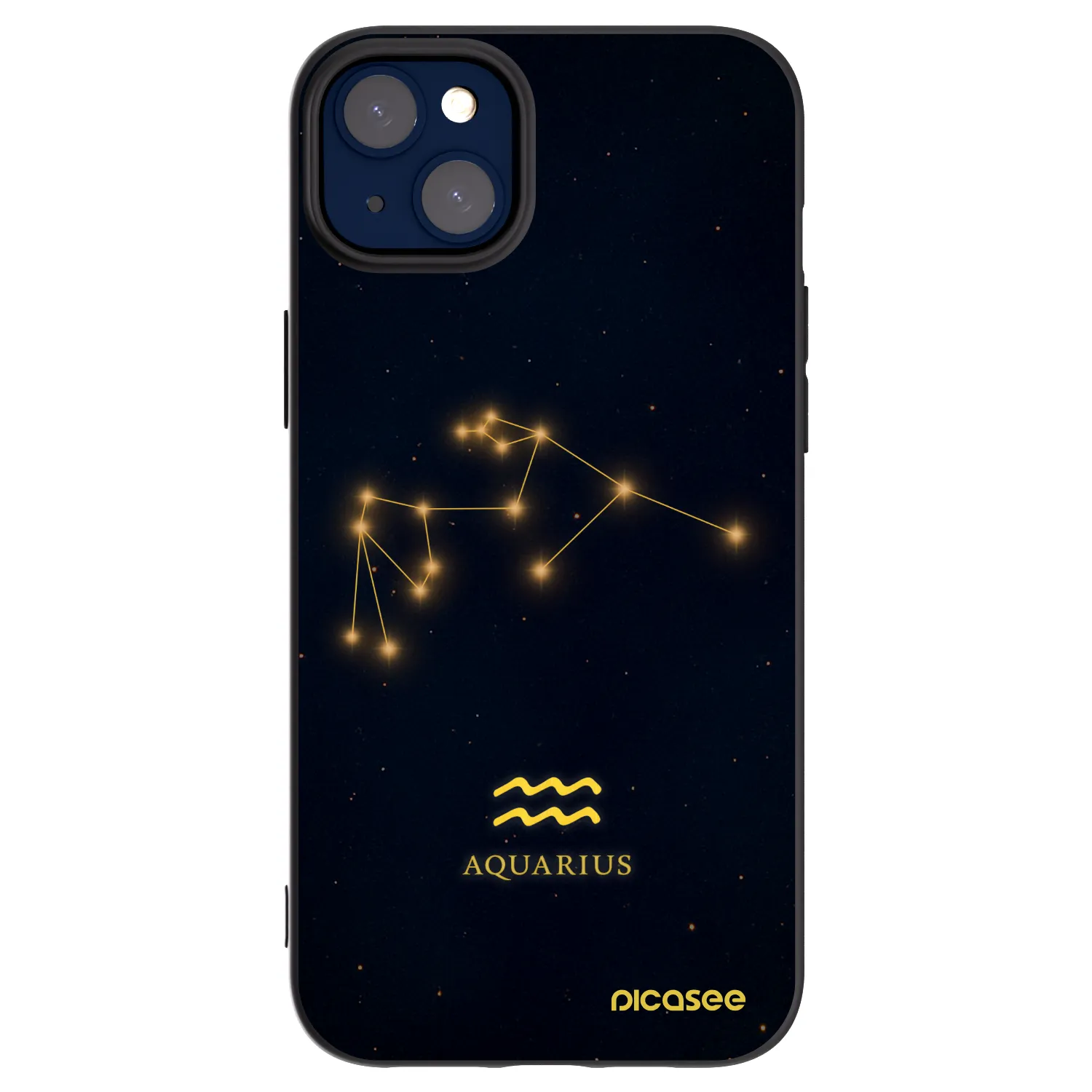 Picasee silikonový černý obal pro Apple iPhone 14 Plus - AQUARIUS