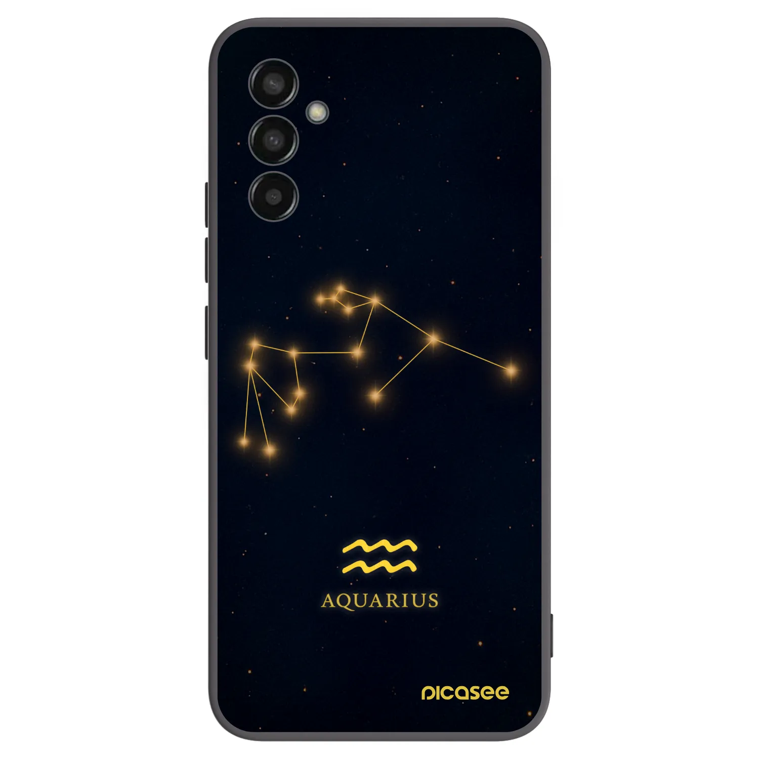 Picasee silikonový černý obal pro Samsung Galaxy M13 M135F - AQUARIUS