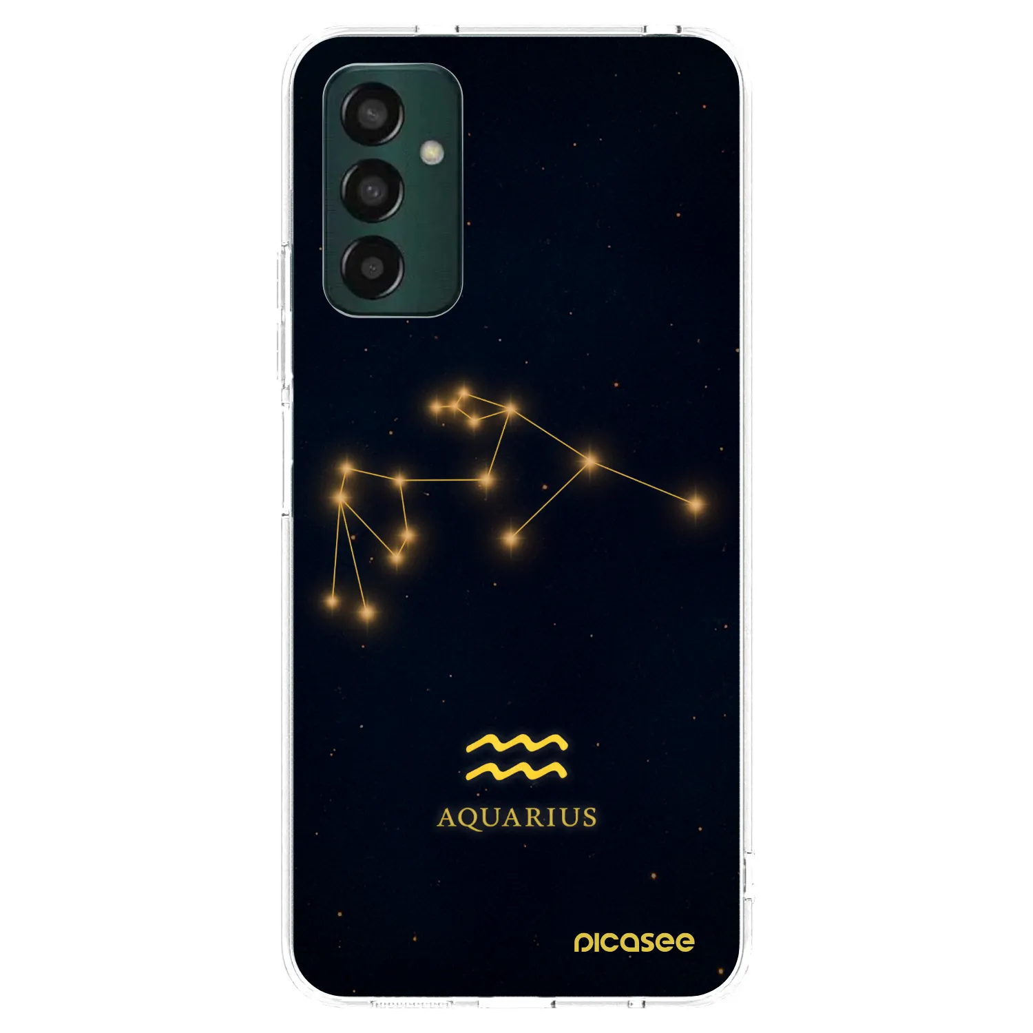 Picasee silikonový průhledný obal pro Samsung Galaxy M13 M135F - AQUARIUS
