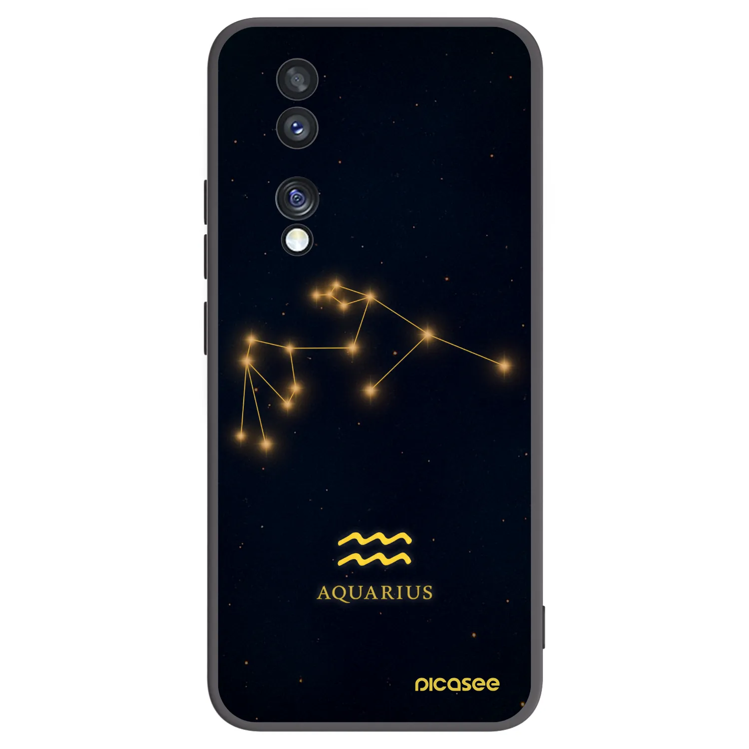 Picasee silikonový černý obal pro Honor 70 - AQUARIUS