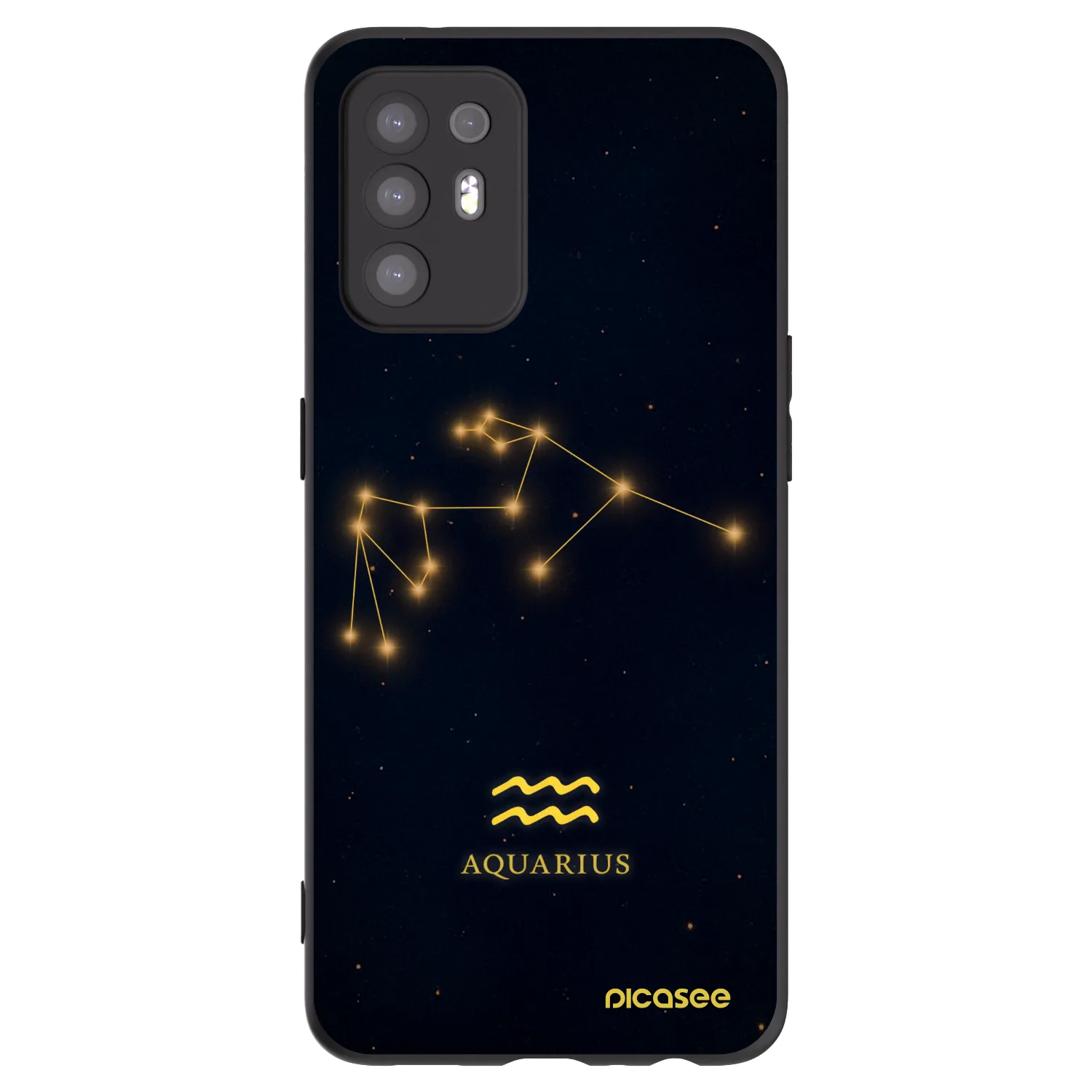 Picasee silikonový černý obal pro OPPO A94 5G - AQUARIUS