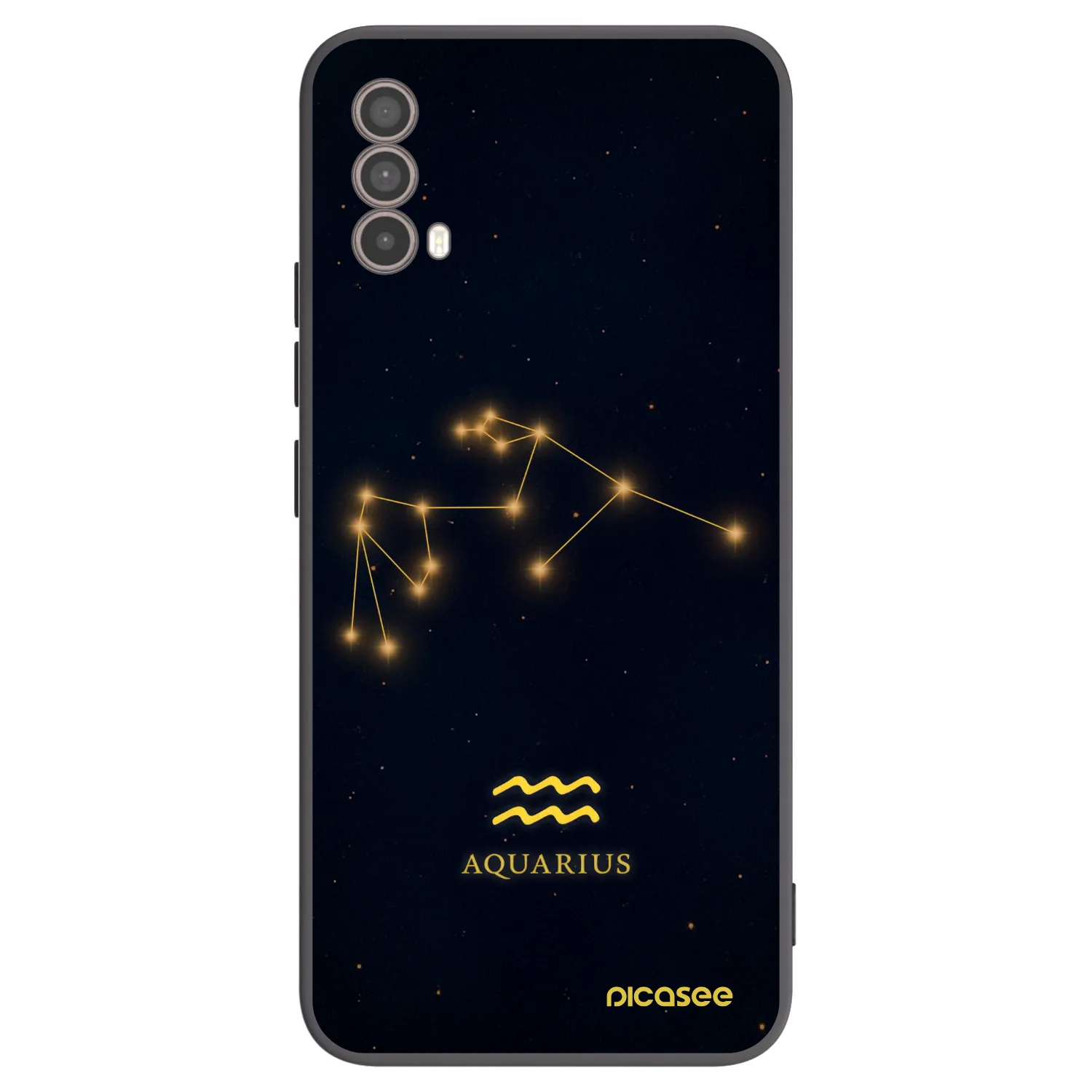 Picasee silikonový černý obal pro Motorola Moto E40 - AQUARIUS