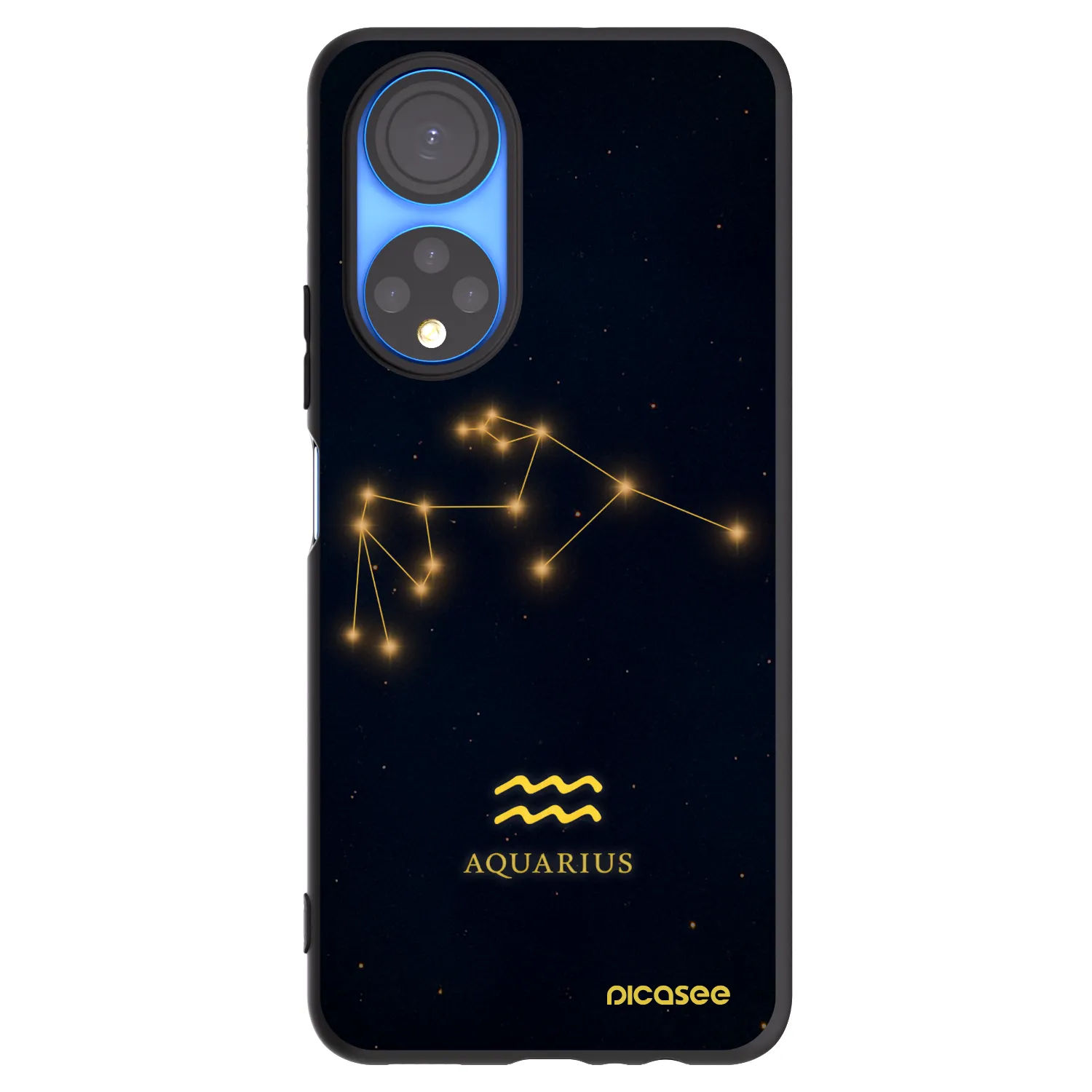 Picasee silikonový černý obal pro Honor X7 - AQUARIUS