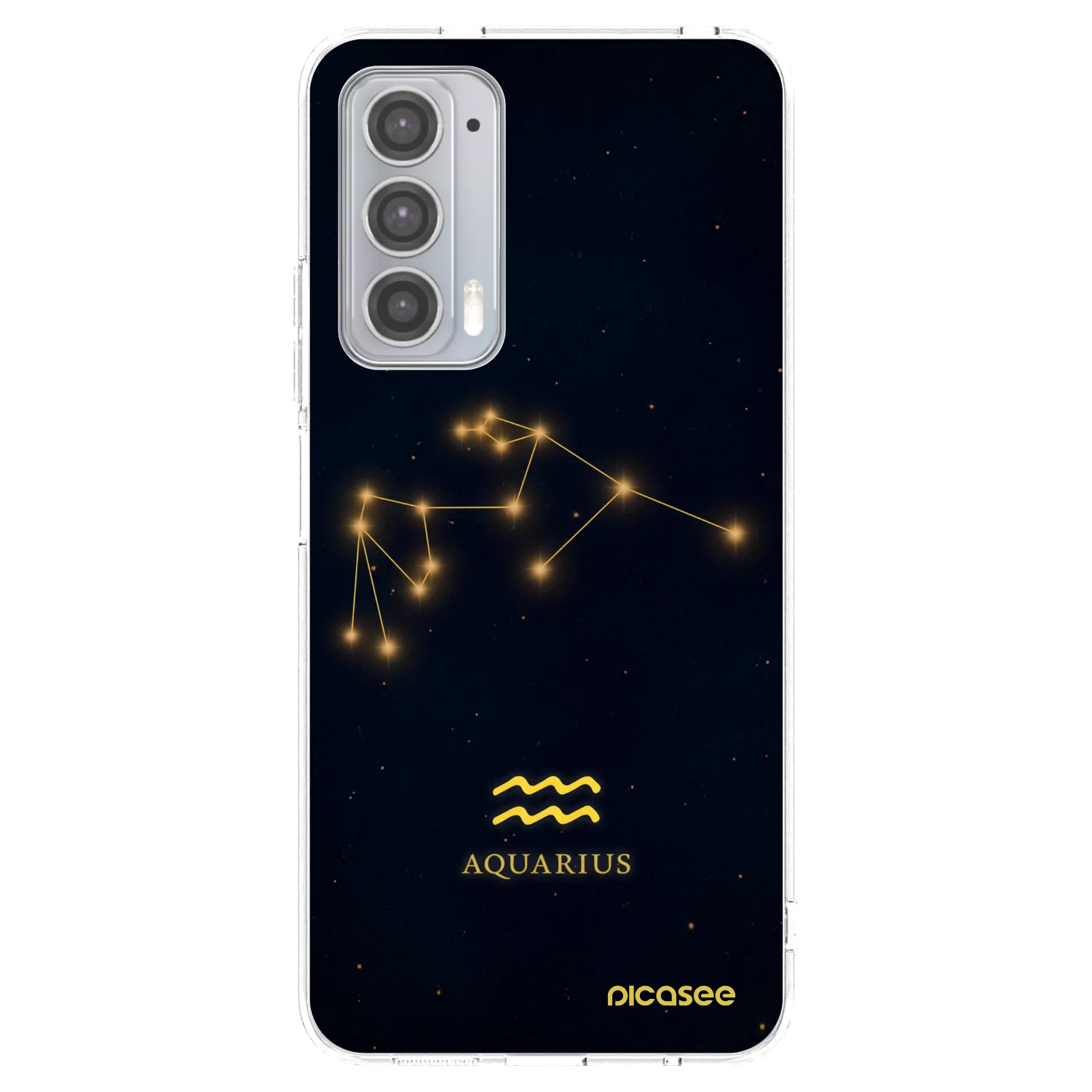 Picasee silikonový průhledný obal pro Motorola Edge 20 - AQUARIUS
