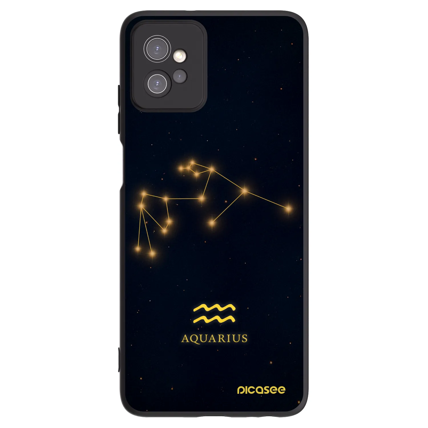 Picasee silikonový černý obal pro Motorola Moto G32 - AQUARIUS