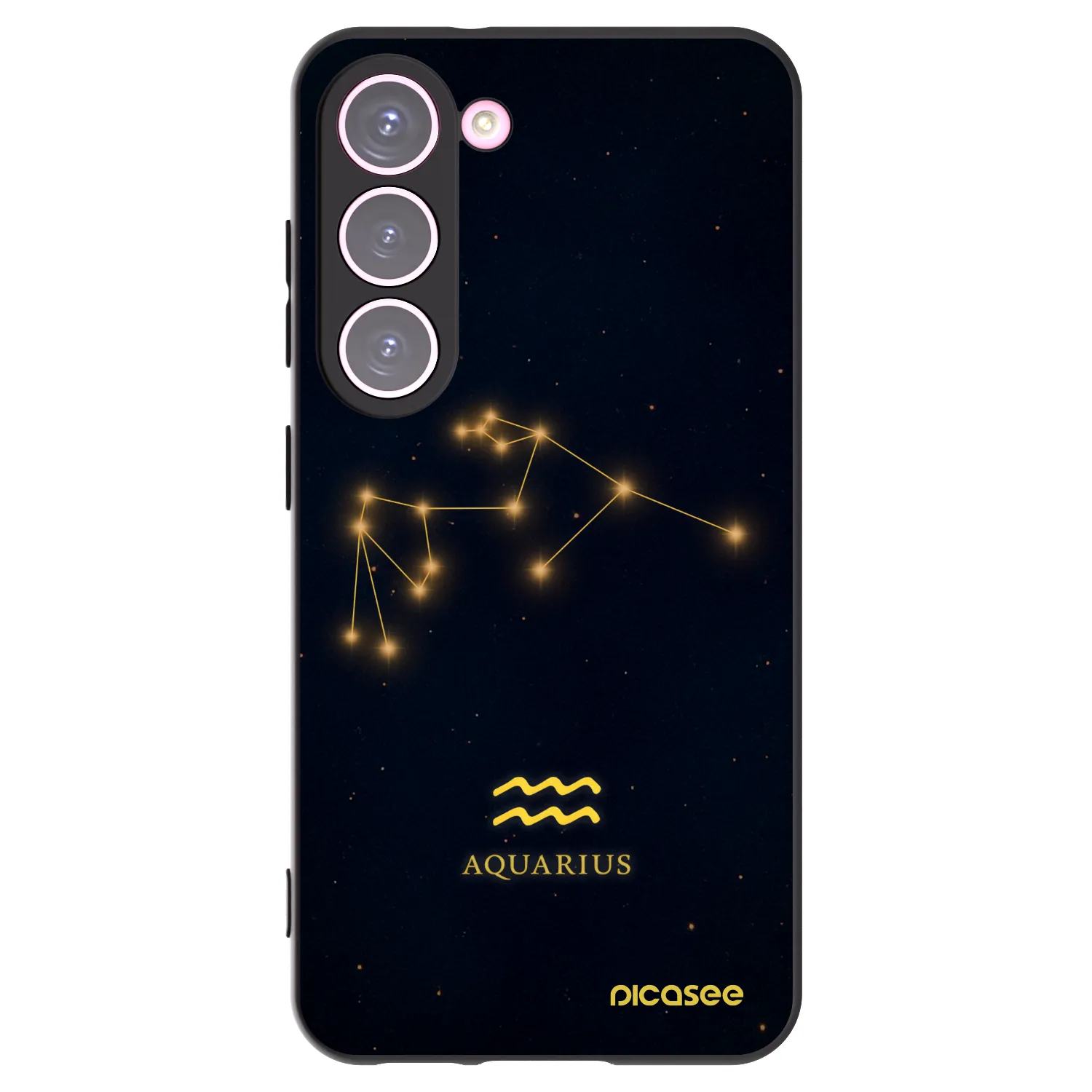 Picasee silikonový černý obal pro Samsung Galaxy S23 5G - AQUARIUS