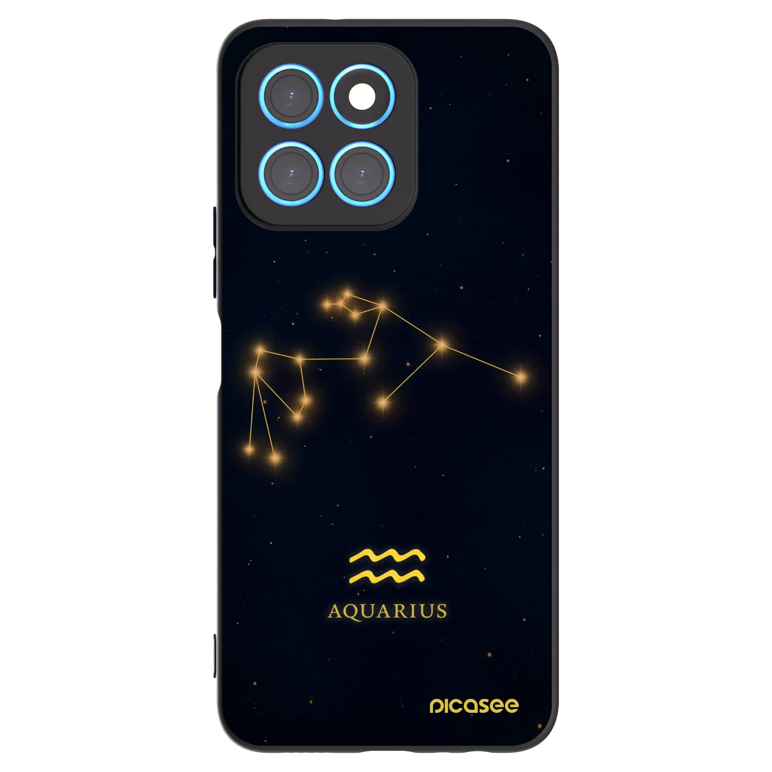 Picasee silikonový černý obal pro Honor X8 5G - AQUARIUS