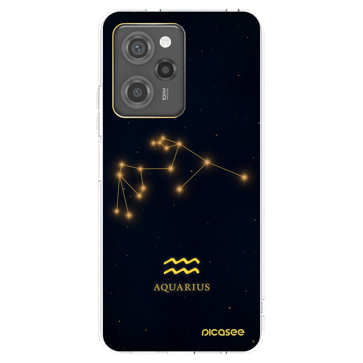 Picasee silikonový černý obal pro Xiaomi Poco X5 Pro - AQUARIUS