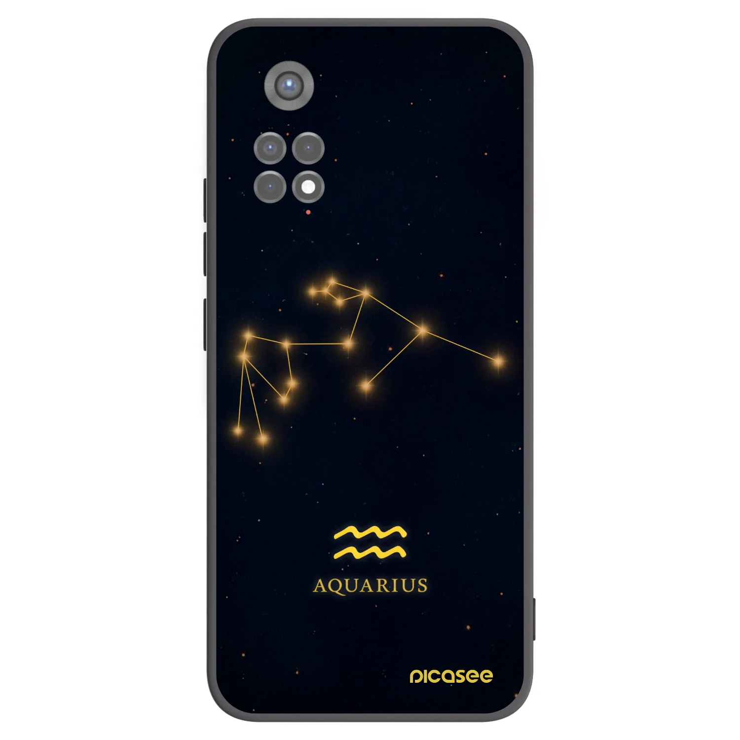 Picasee silikonový černý obal pro Xiaomi Redmi Note 11S 5G - AQUARIUS