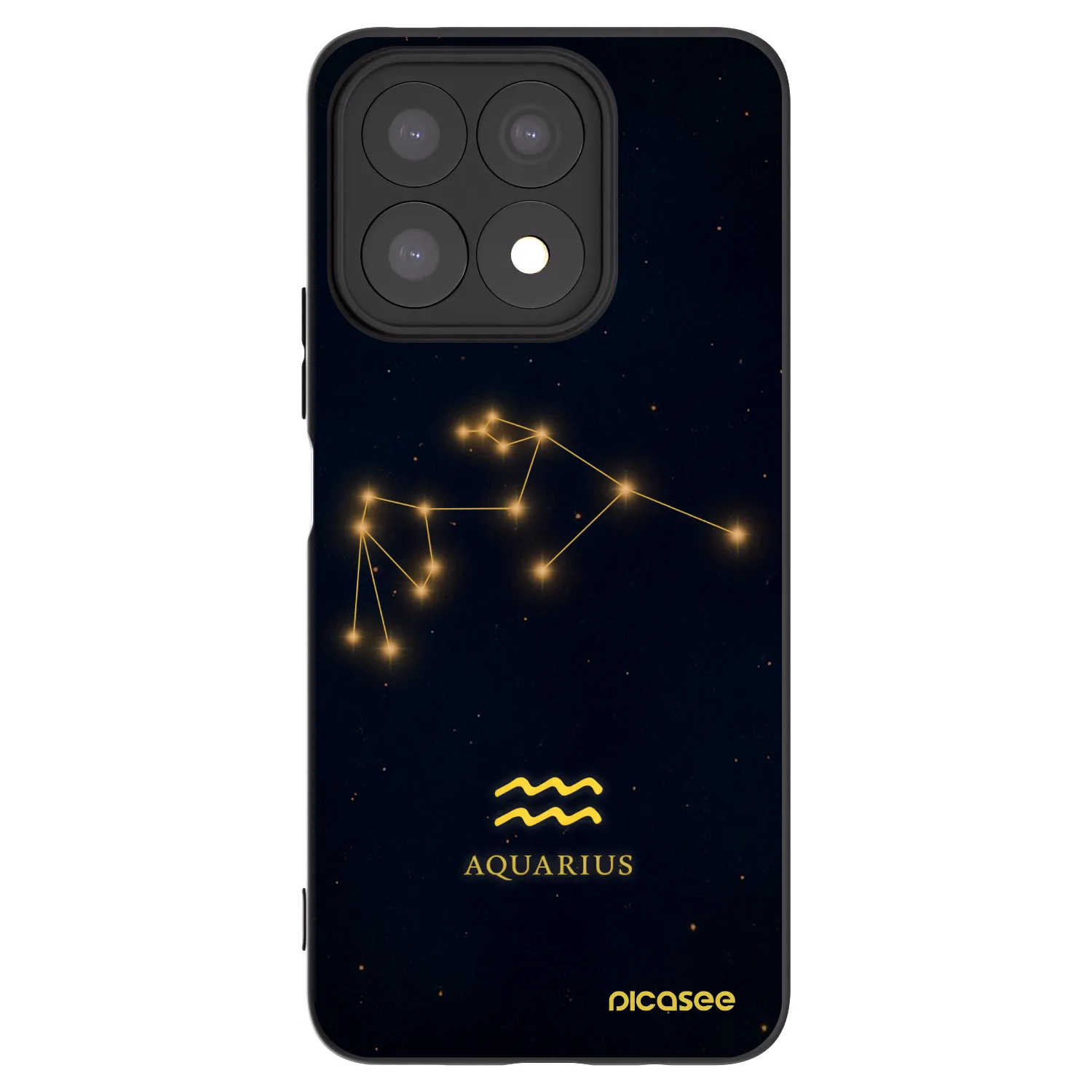 Picasee silikonový černý obal pro Honor X8a - AQUARIUS