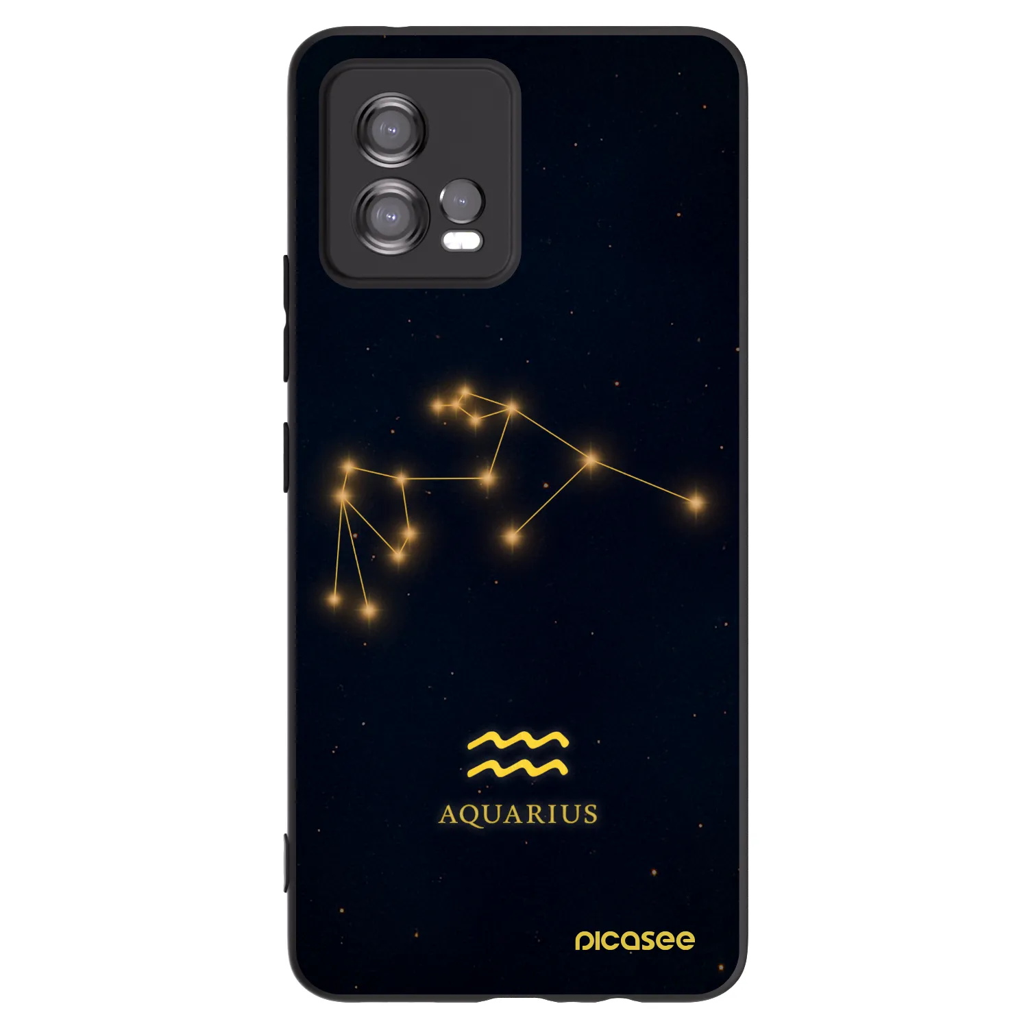 Picasee silikonový černý obal pro Motorola Moto G72 - AQUARIUS