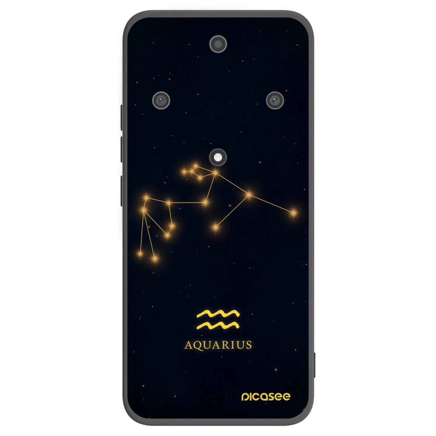 Picasee silikonový černý obal pro Honor Magic5 Lite 5G - AQUARIUS
