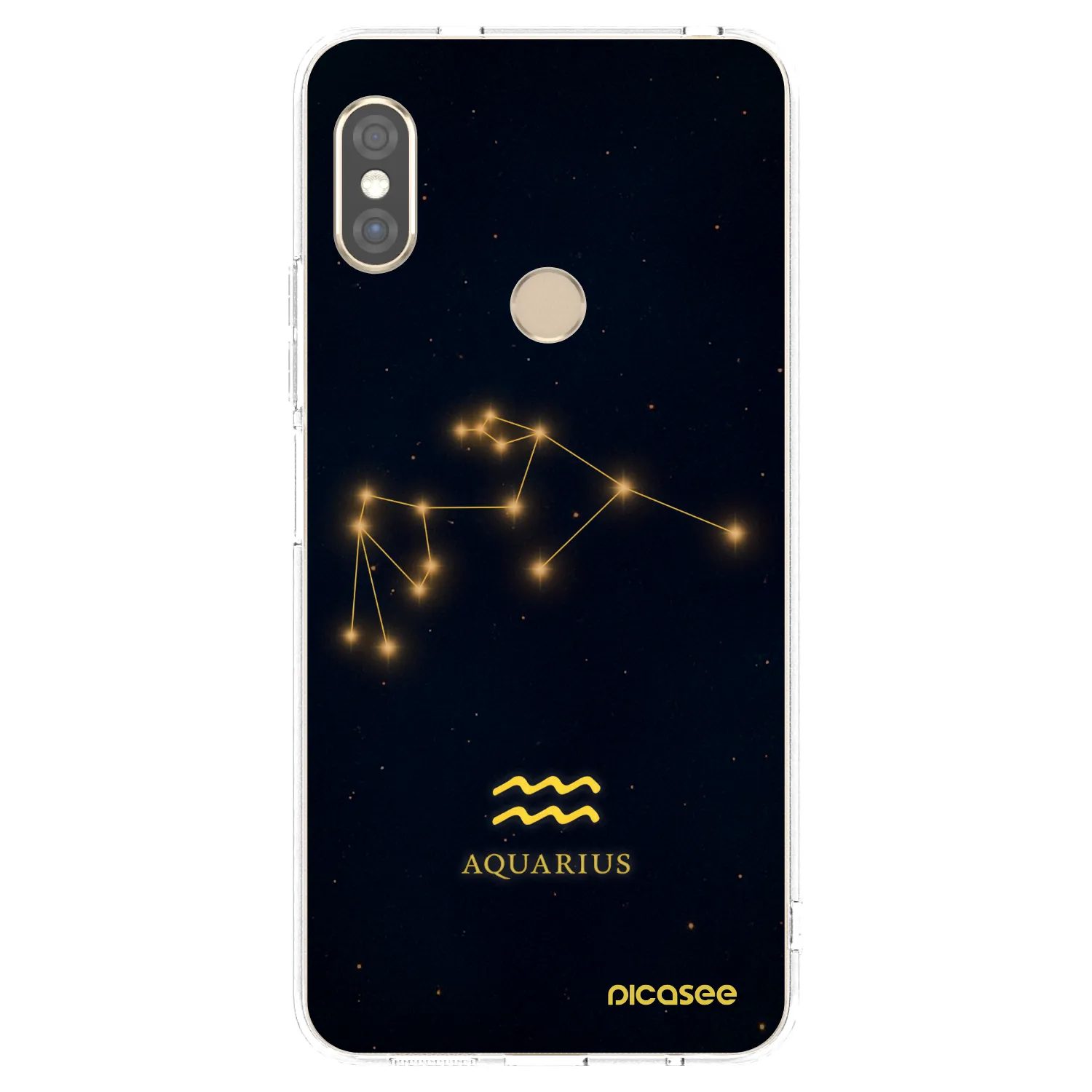 Picasee silikonový průhledný obal pro Xiaomi Redmi Note 5 Global - AQUARIUS
