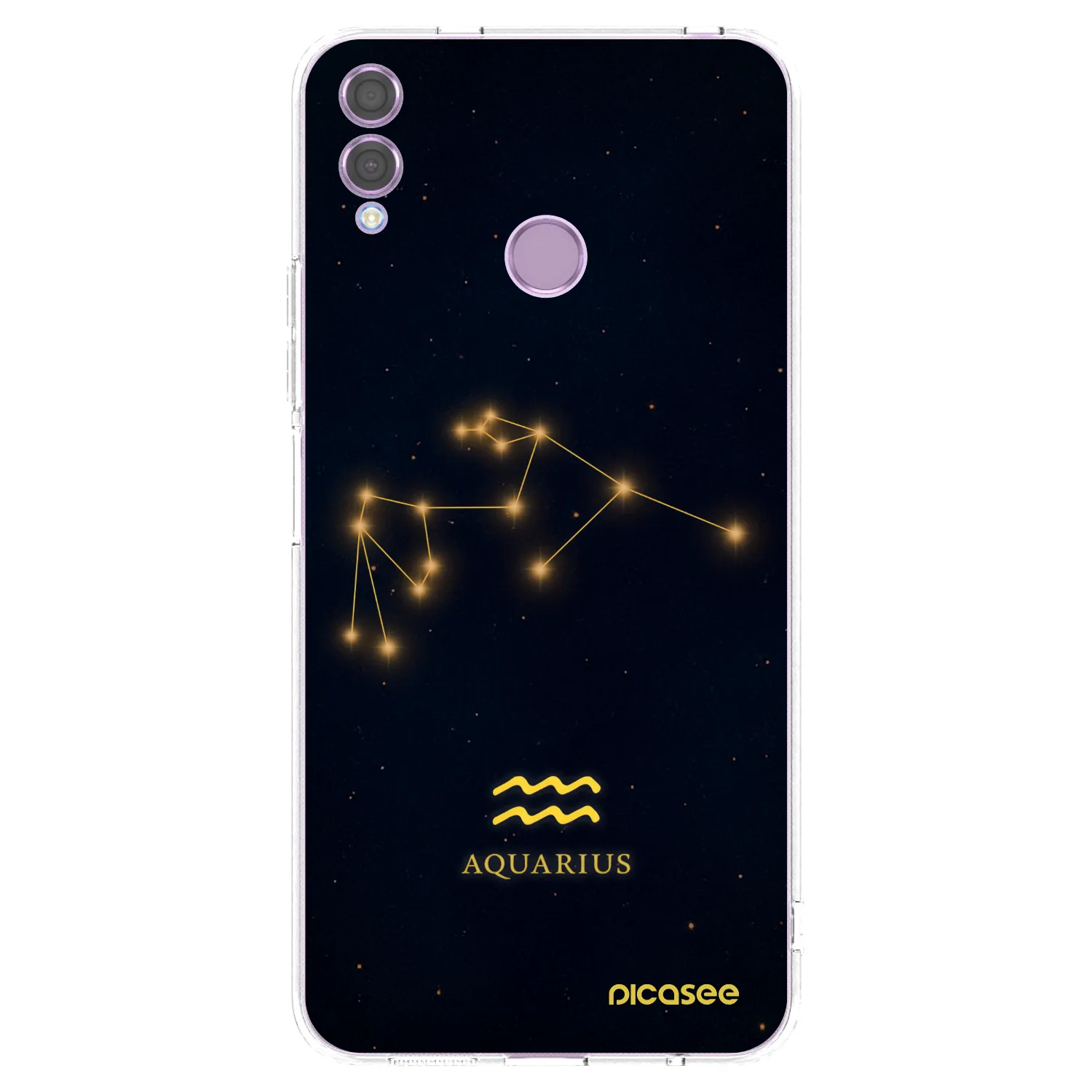 Picasee silikonový průhledný obal pro Honor 8X - AQUARIUS