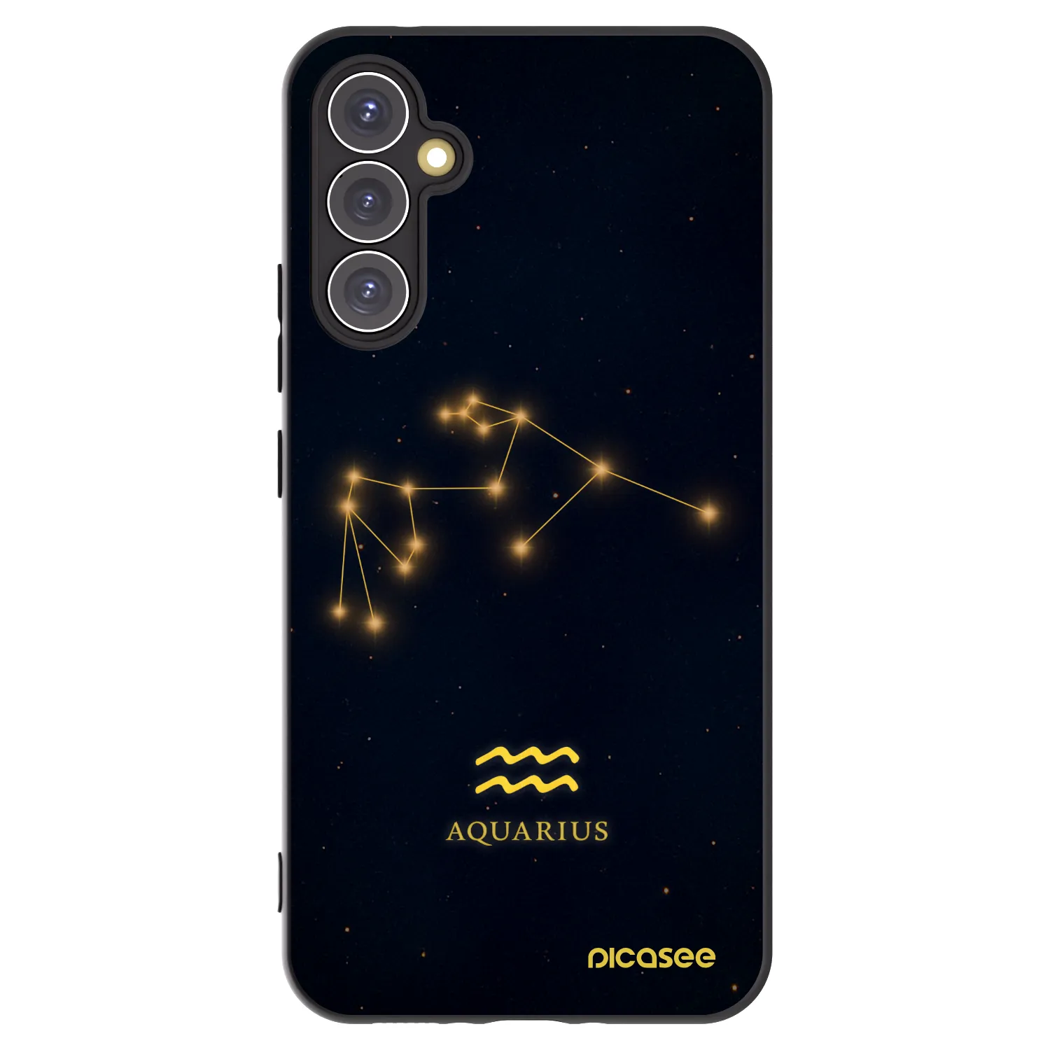 Picasee silikonový černý obal pro Samsung Galaxy A34 5G A346B - AQUARIUS