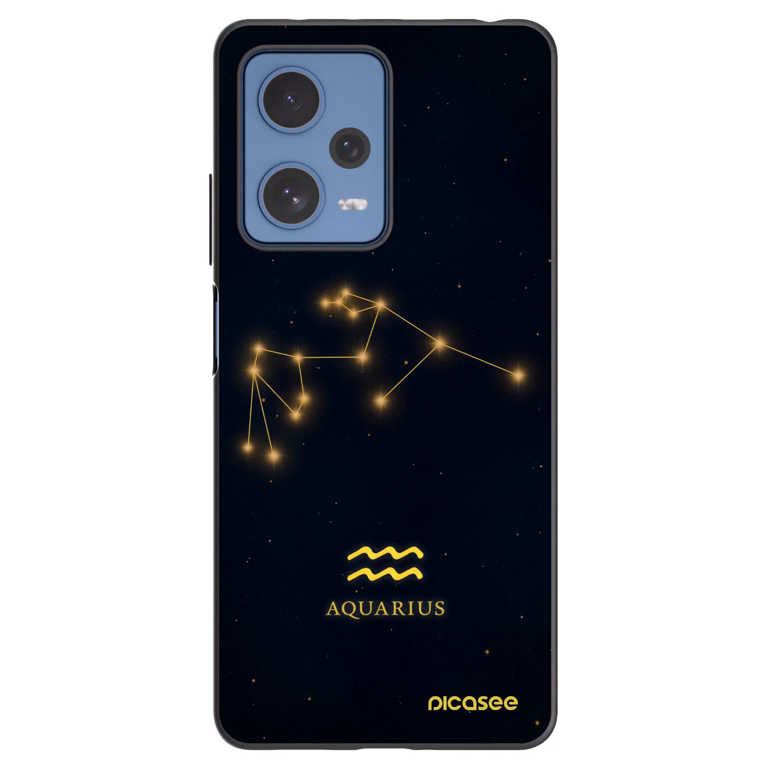 Picasee silikonový černý obal pro Xiaomi Redmi Note 12 Pro 5G - AQUARIUS