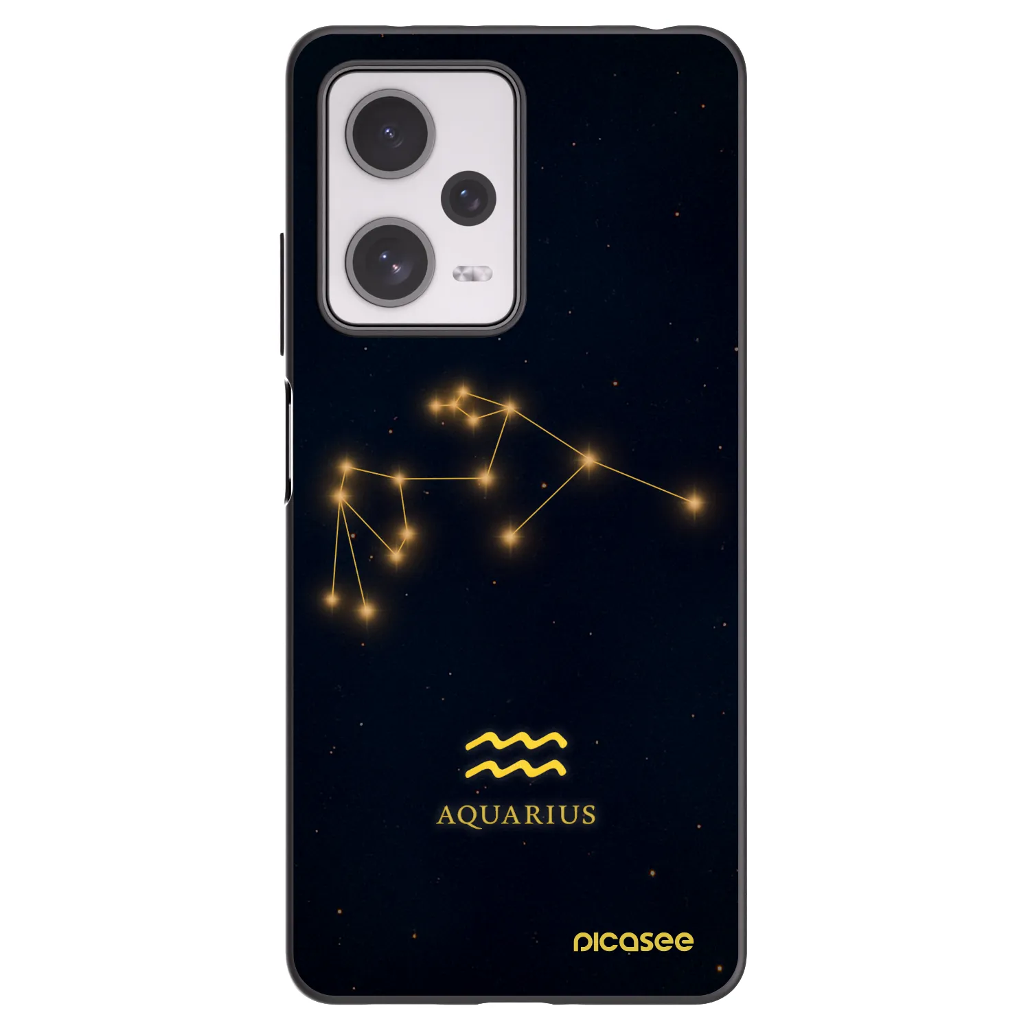 Picasee silikonový černý obal pro Xiaomi Redmi Note 12 Pro+ 5G - AQUARIUS