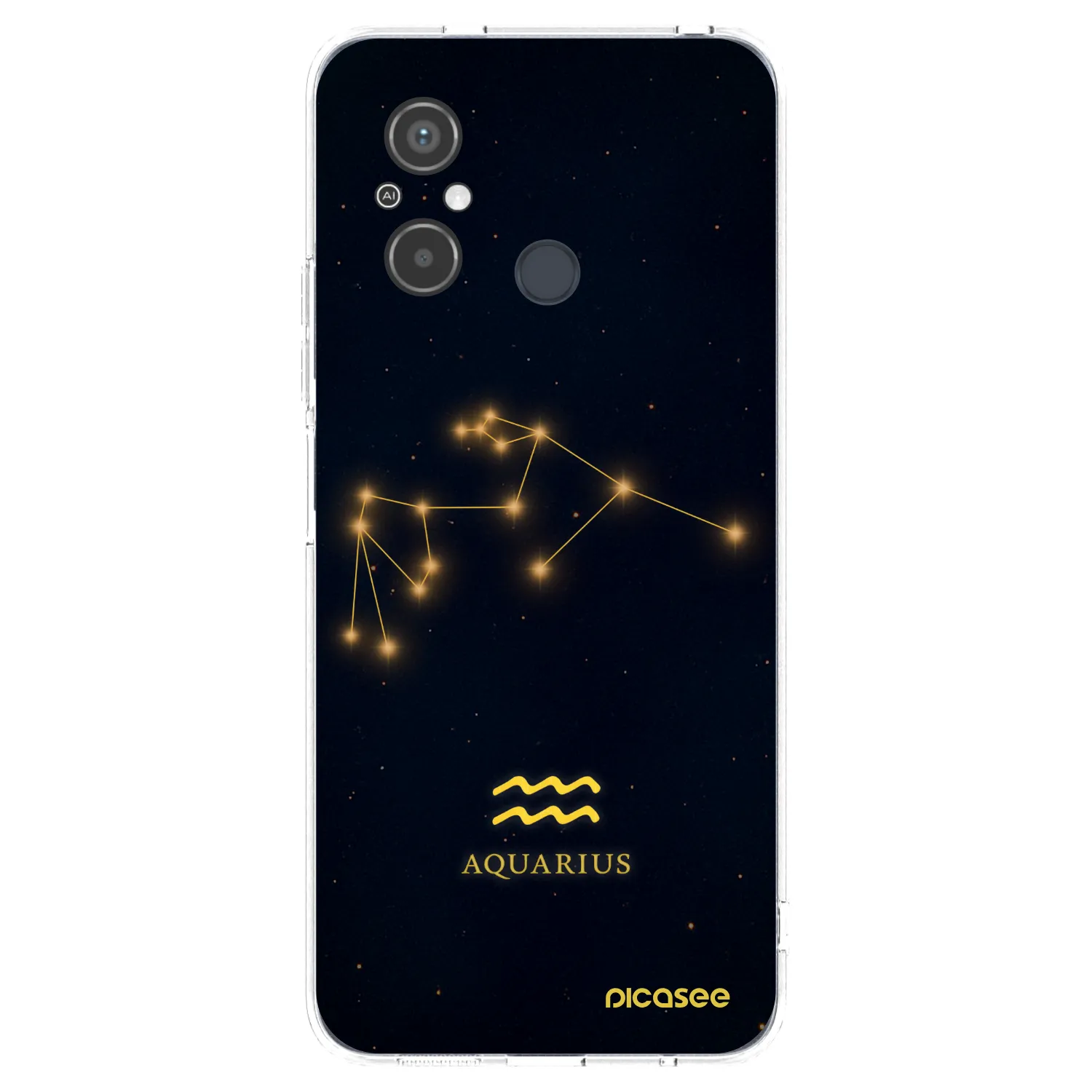 Picasee silikonový průhledný obal pro Xiaomi Redmi 12C - AQUARIUS