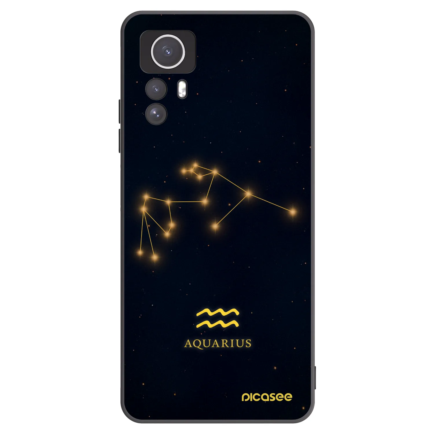 Picasee silikonový černý obal pro Xiaomi Redmi Note 12S - AQUARIUS