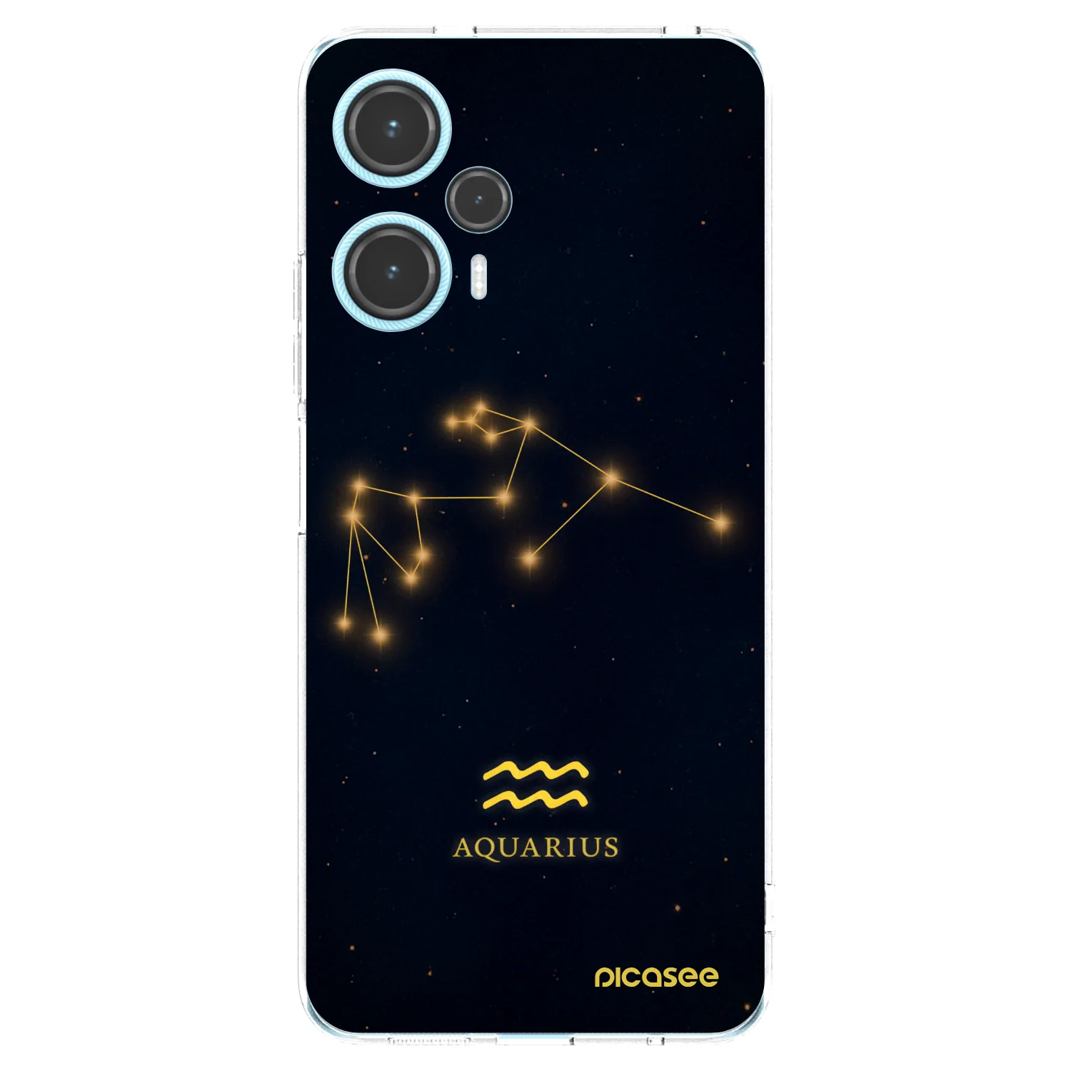 Picasee silikonový průhledný obal pro Xiaomi Poco F5 - AQUARIUS