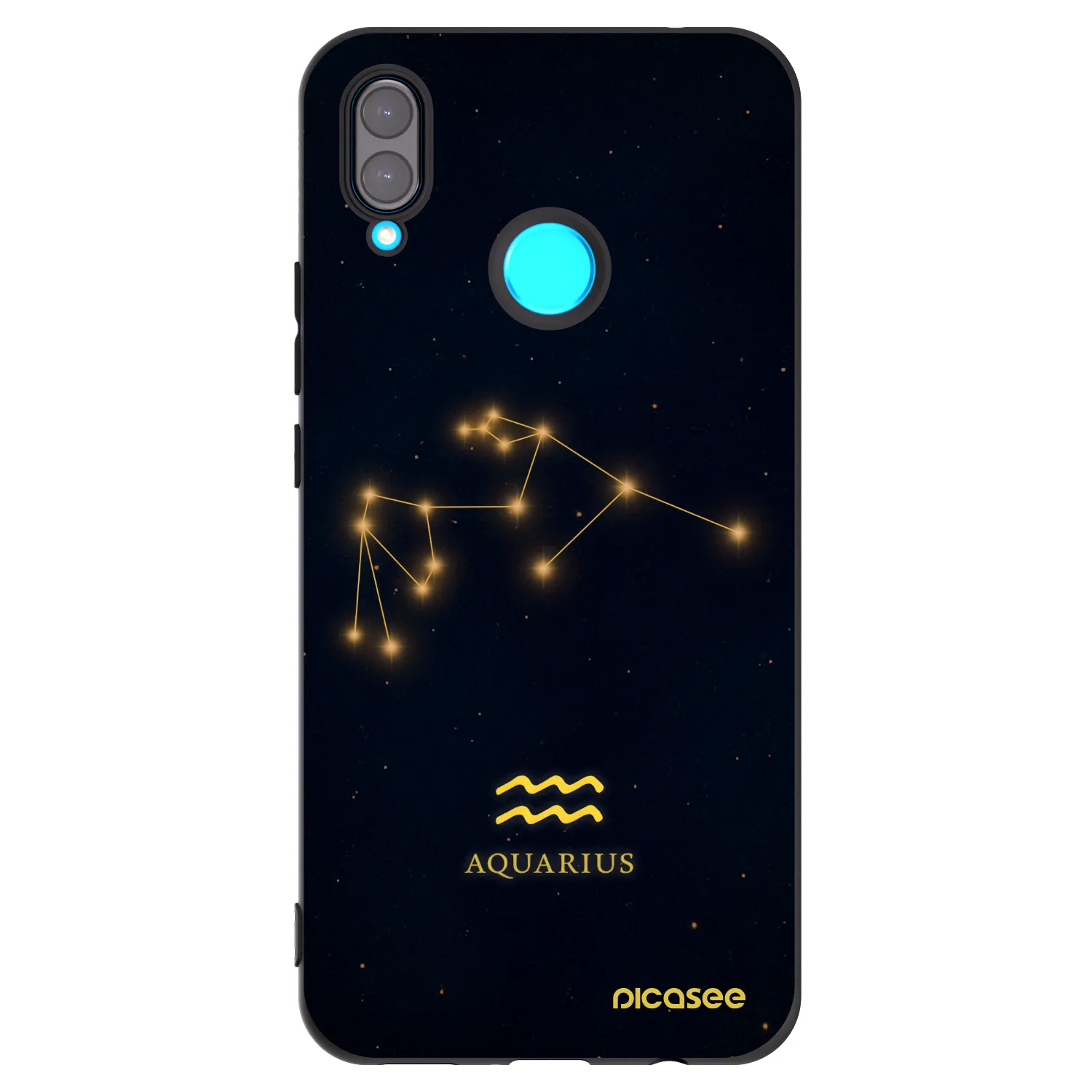 Picasee silikonový černý obal pro Huawei Nova 3i - AQUARIUS