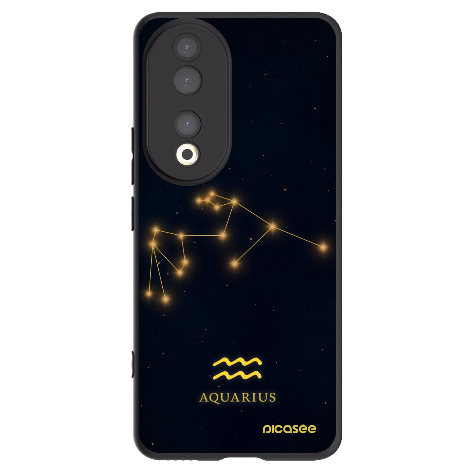Picasee silikonový černý obal pro Honor 90 5G - AQUARIUS