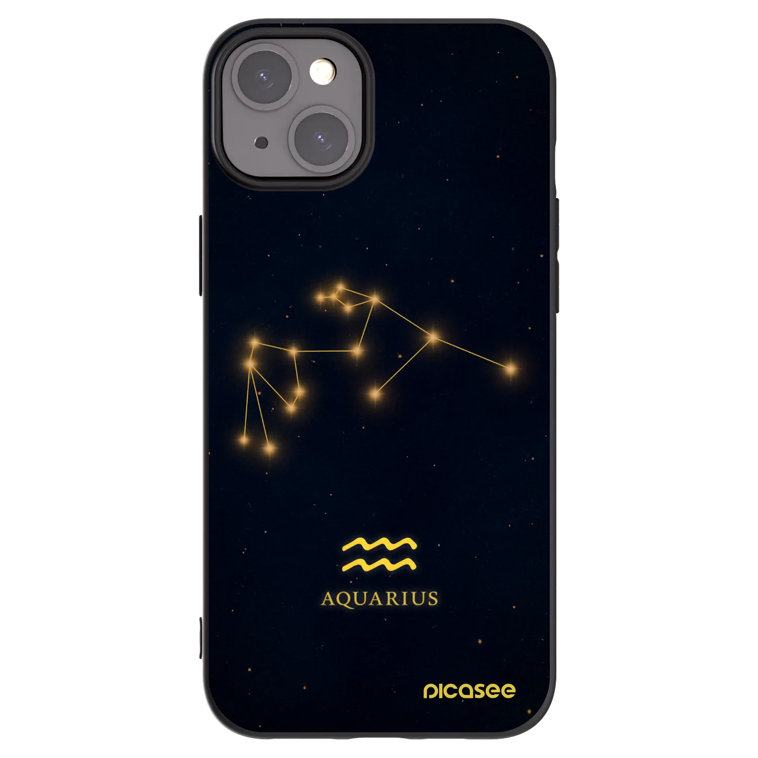 Picasee silikonový černý obal pro Apple iPhone 15 Plus - AQUARIUS