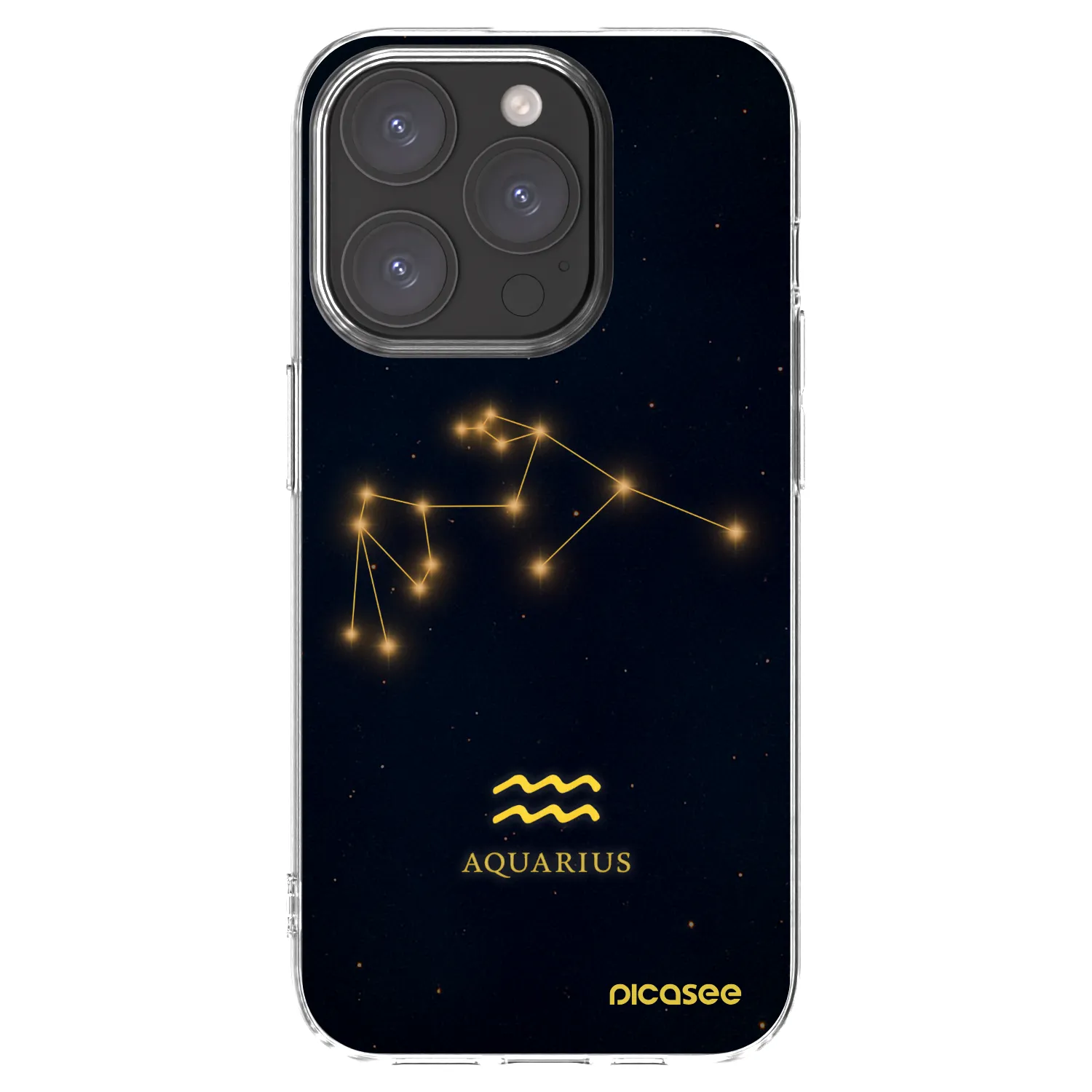 Picasee silikonový průhledný obal pro Apple iPhone 15 Pro - AQUARIUS