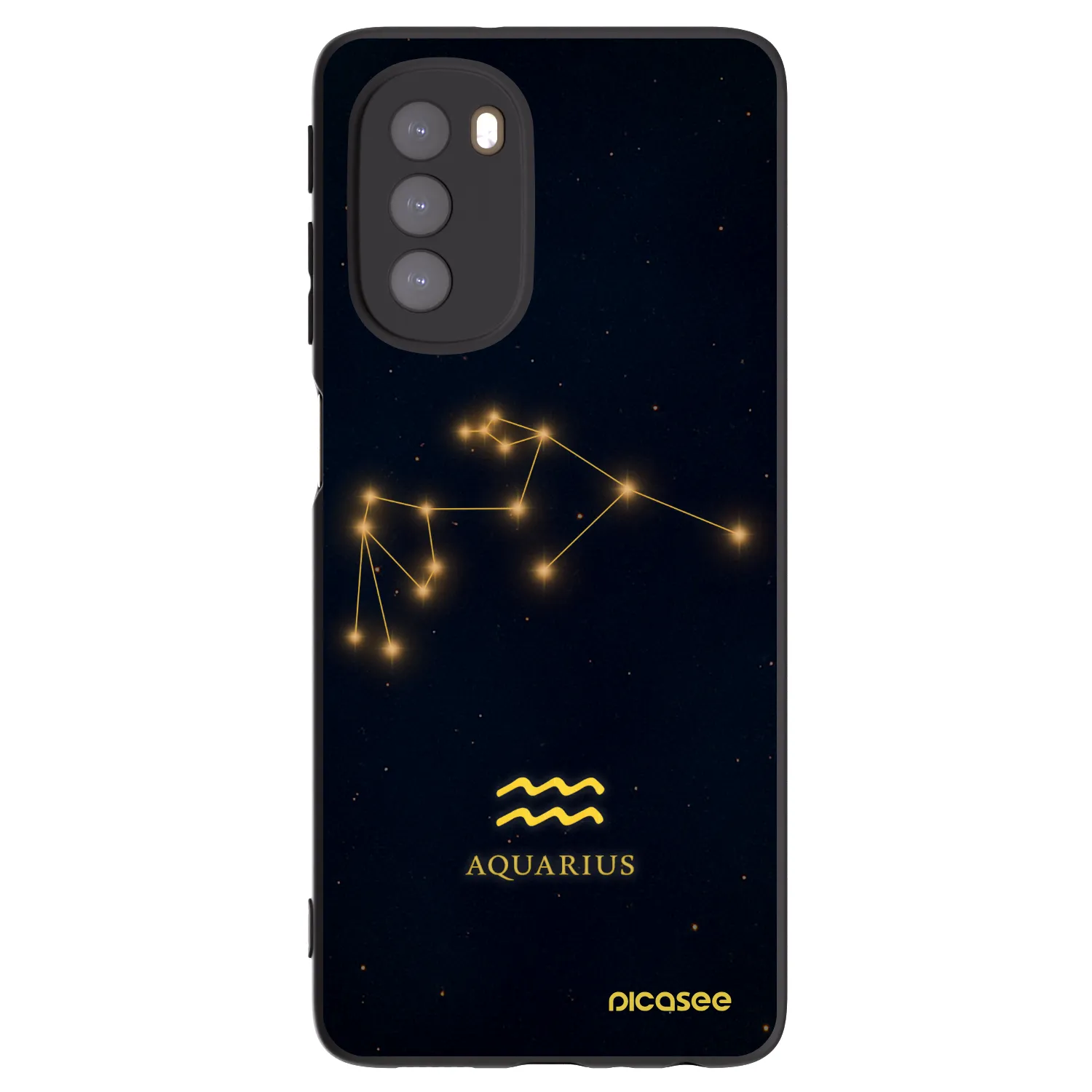 Picasee silikonový černý obal pro Motorola Moto G51 - AQUARIUS