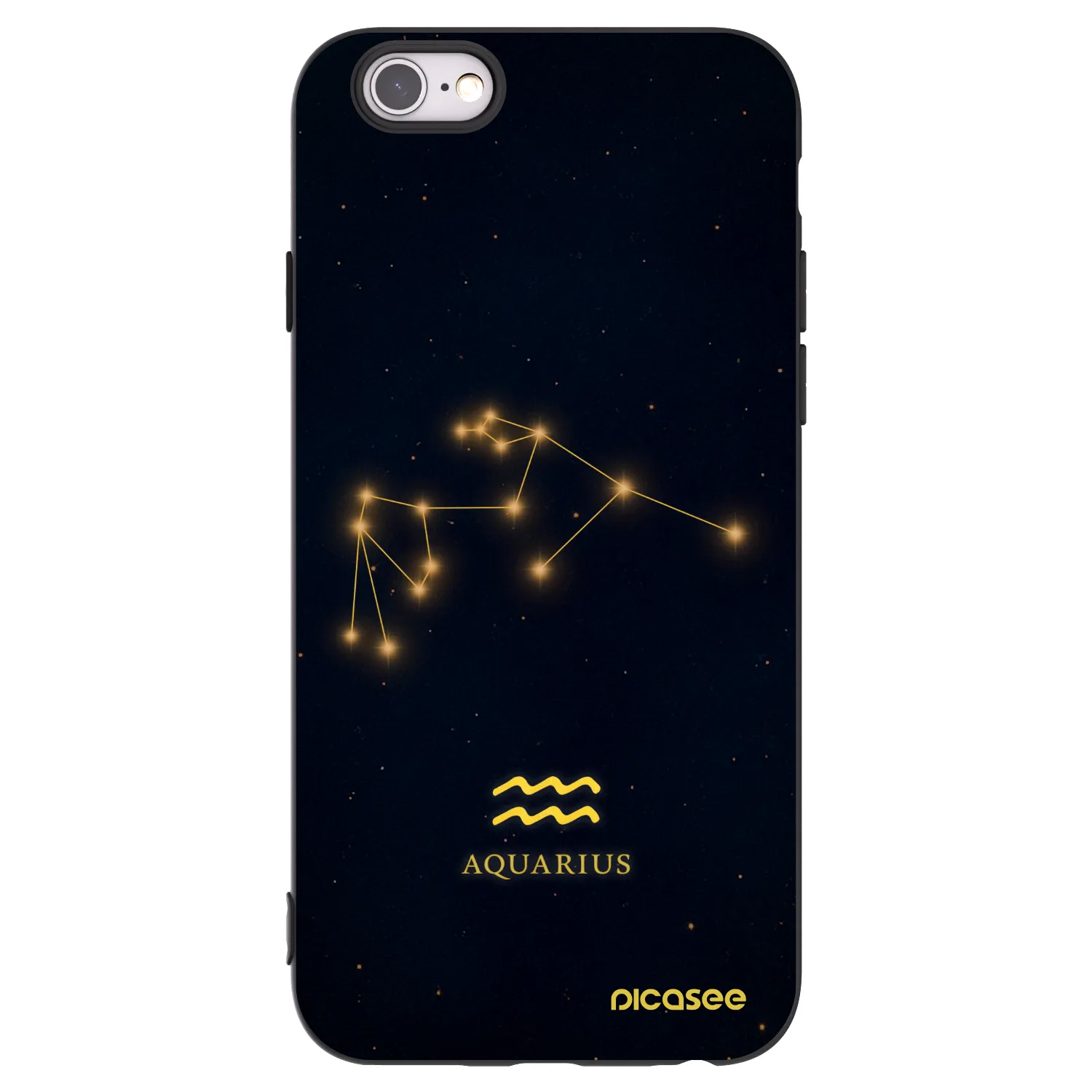 Picasee silikonový černý obal pro Apple iPhone 6/6S - AQUARIUS