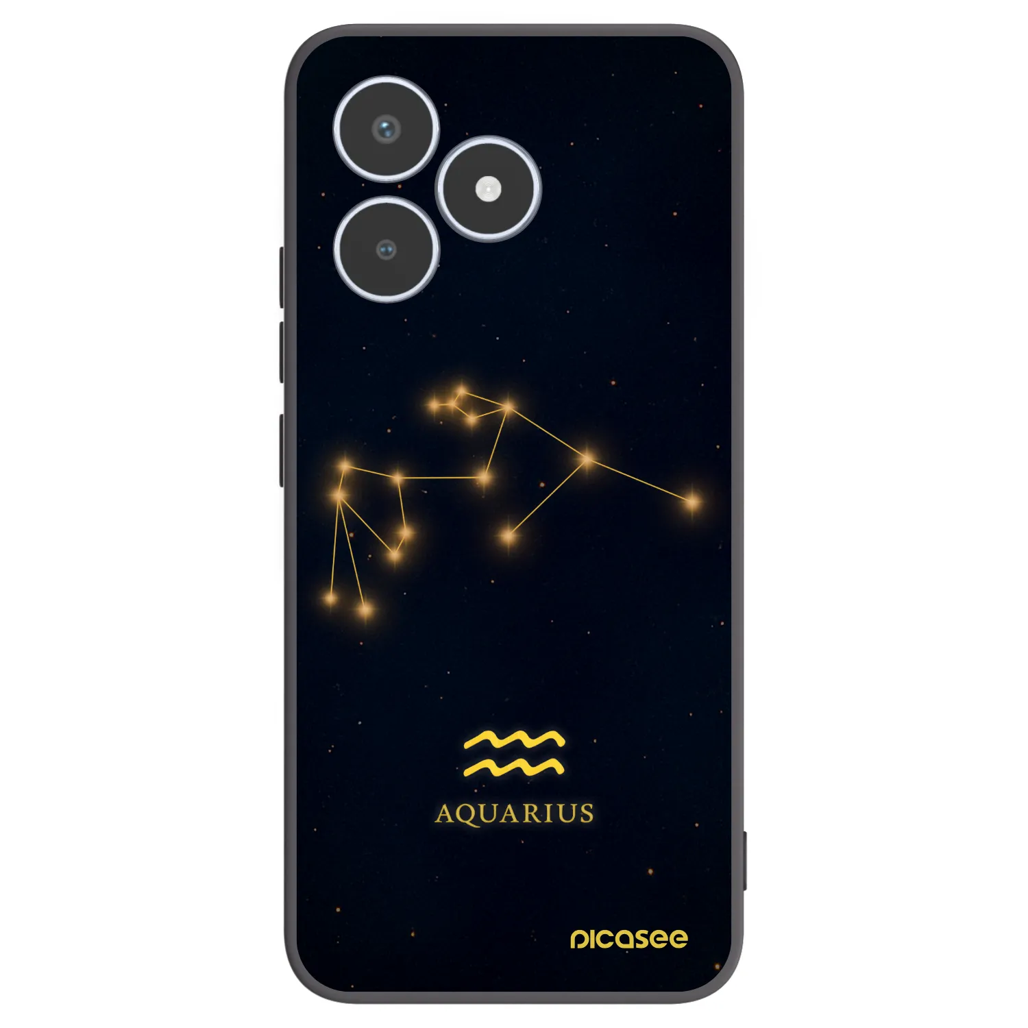 Picasee silikonový černý obal pro Realme C53 - AQUARIUS