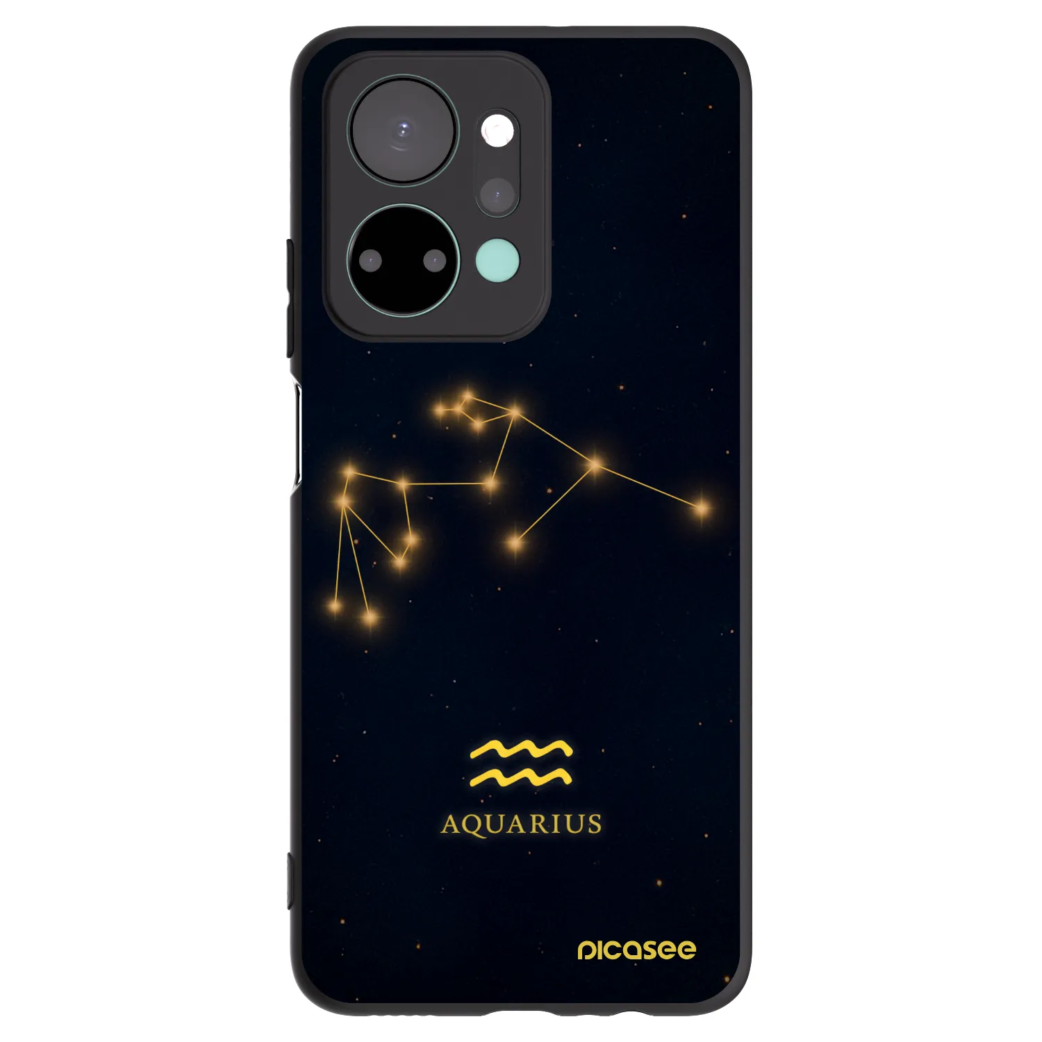 Picasee silikonový černý obal pro Honor X7a - AQUARIUS