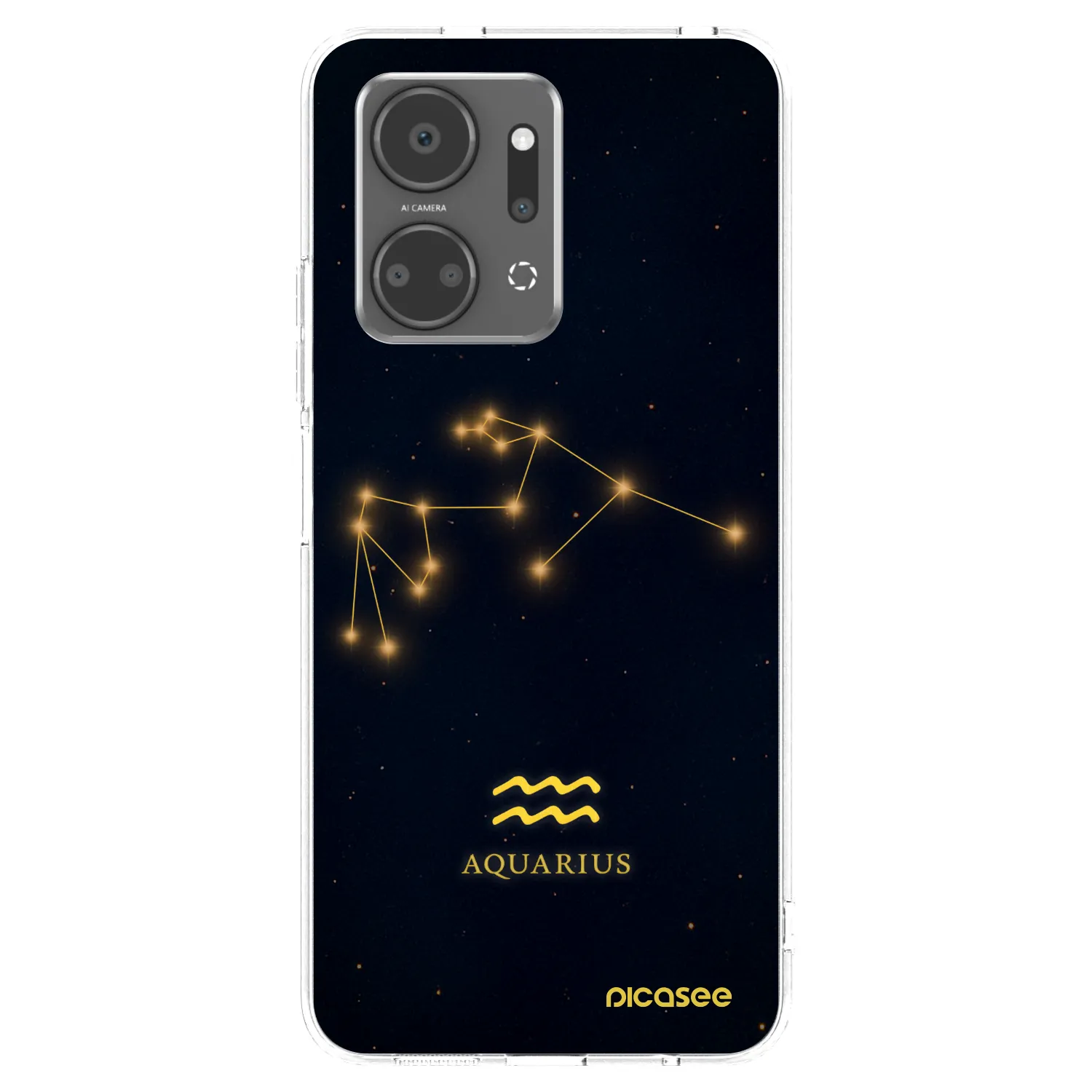 Picasee silikonový průhledný obal pro Honor X7a - AQUARIUS