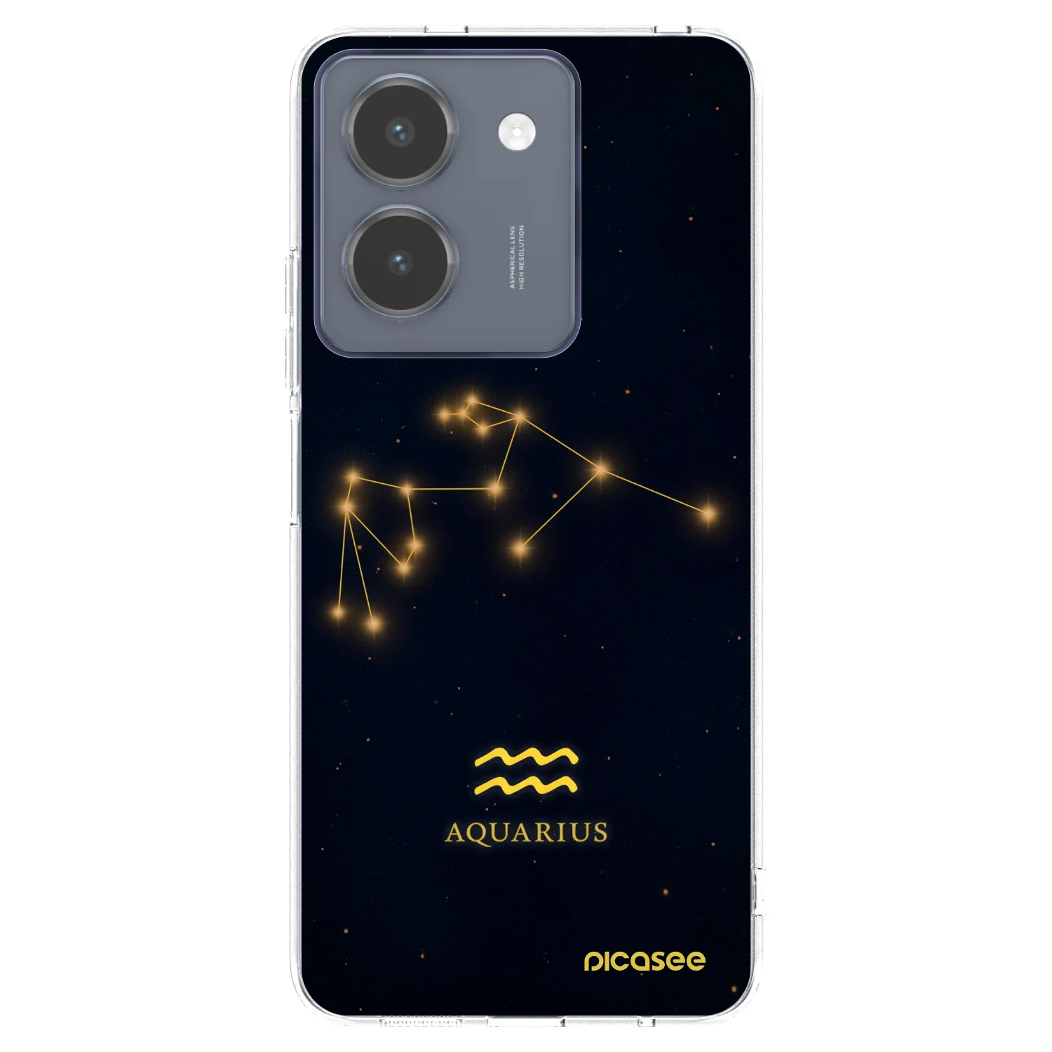 Picasee silikonový průhledný obal pro Vivo Y36 4G - AQUARIUS