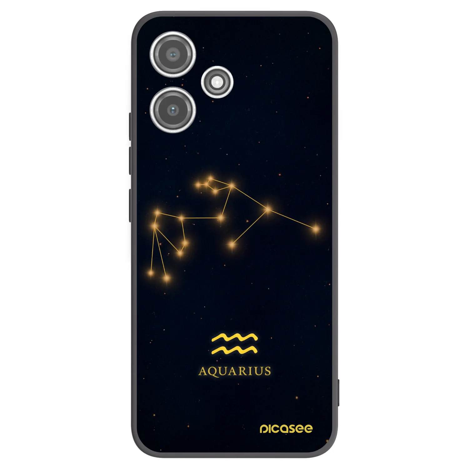 Picasee silikonový černý obal pro Xiaomi Redmi 12 5G - AQUARIUS