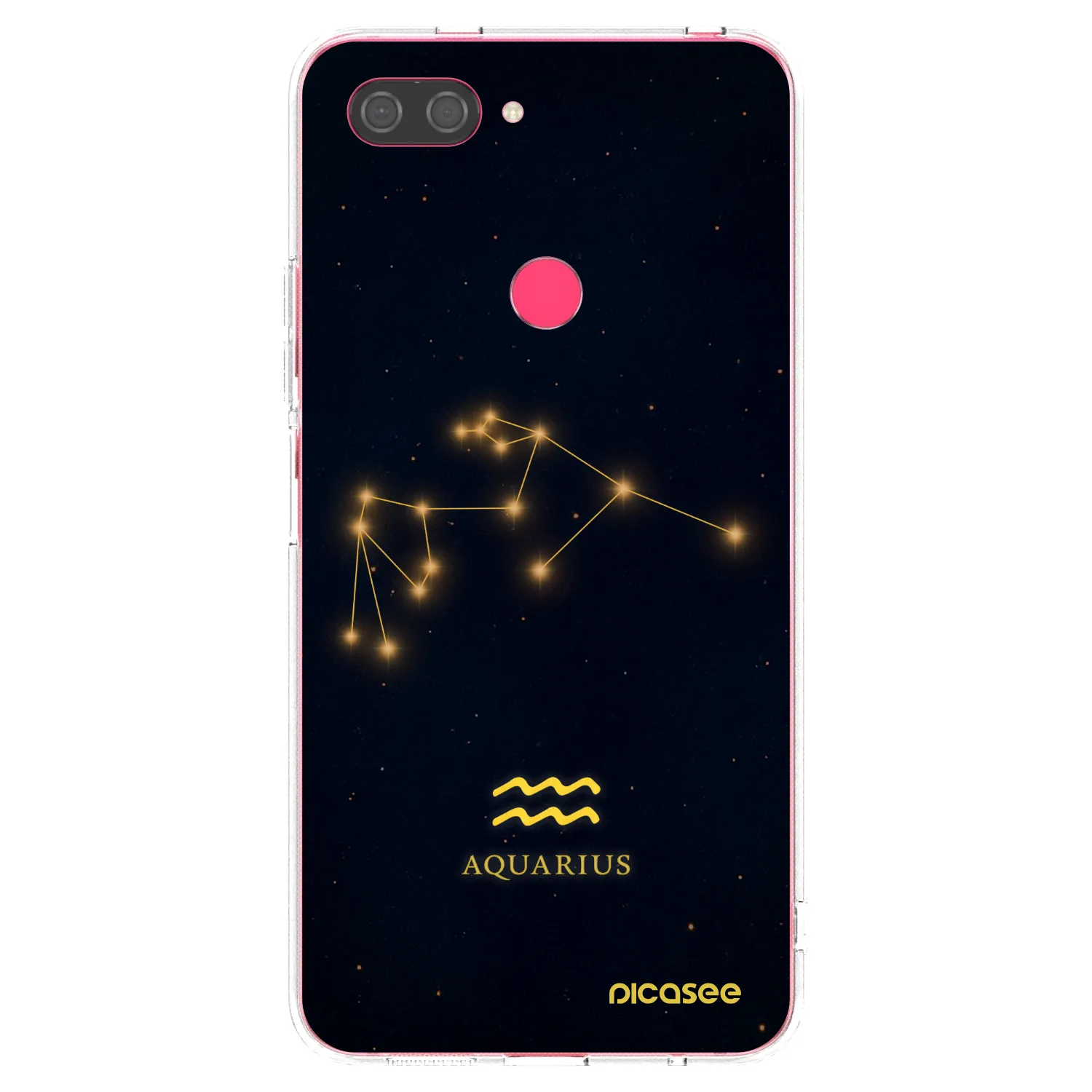 Picasee silikonový průhledný obal pro Xiaomi Mi 8 Lite - AQUARIUS
