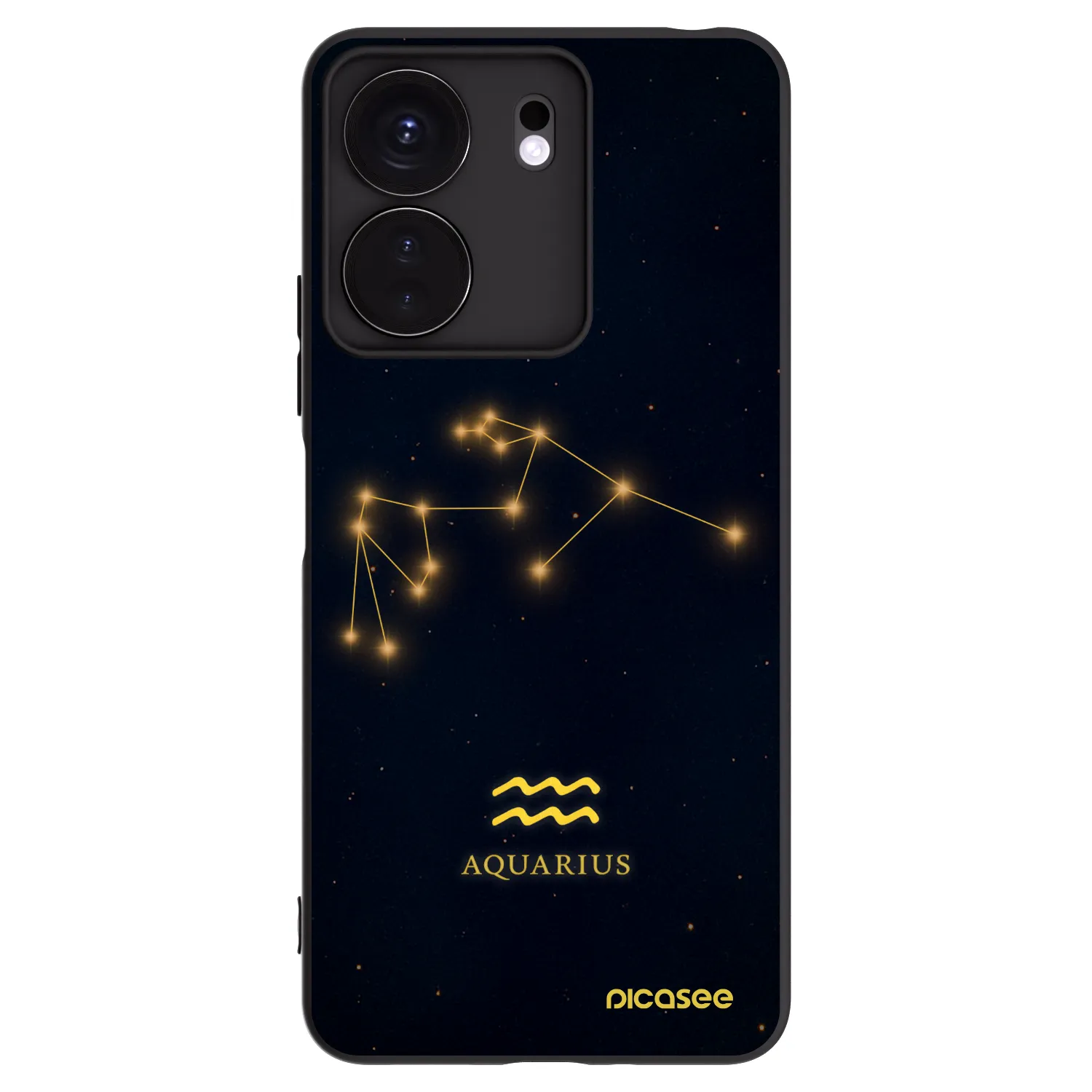 Picasee silikonový černý obal pro Xiaomi Redmi 13C 4G - AQUARIUS