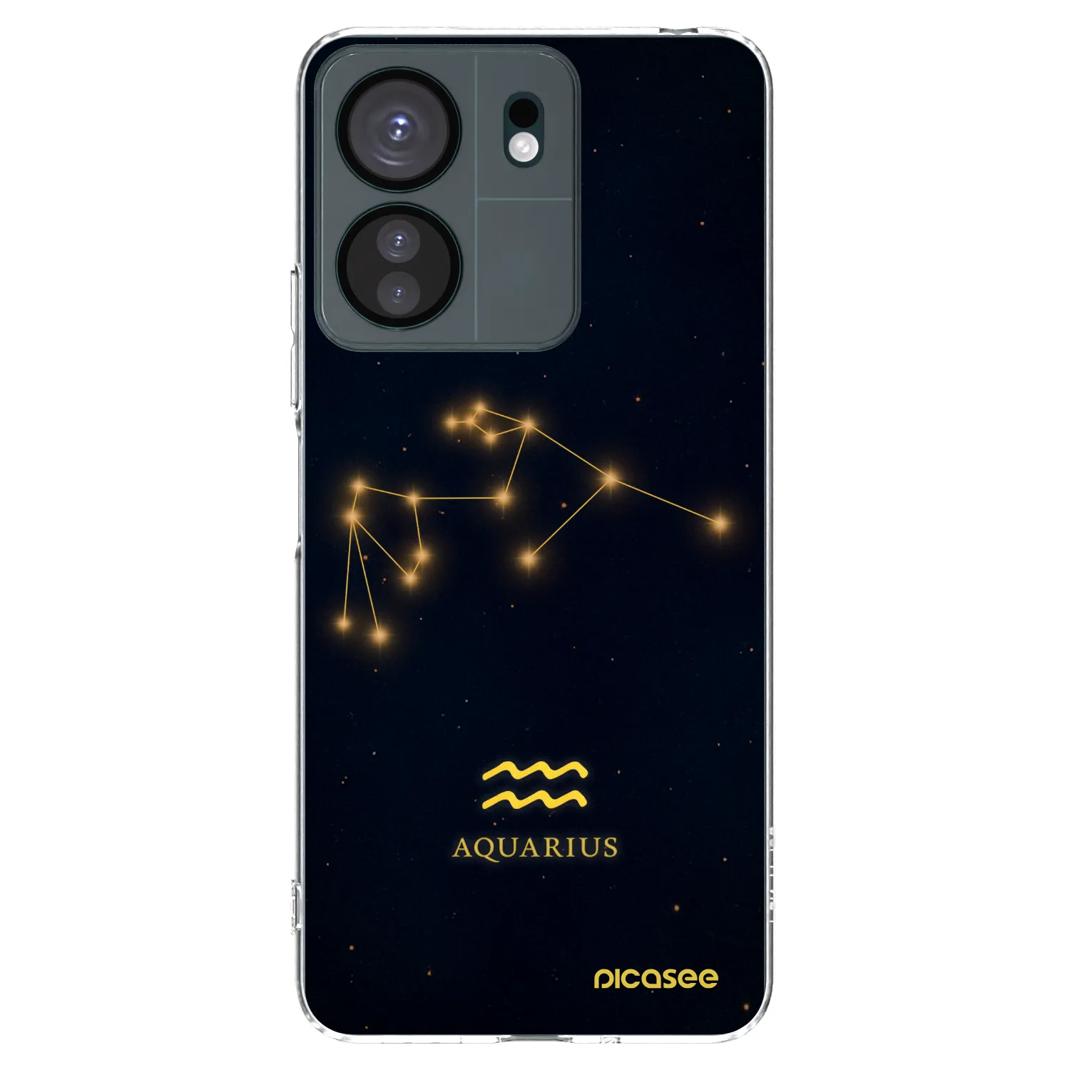 Picasee silikonový průhledný obal pro Xiaomi Redmi 13C 4G - AQUARIUS