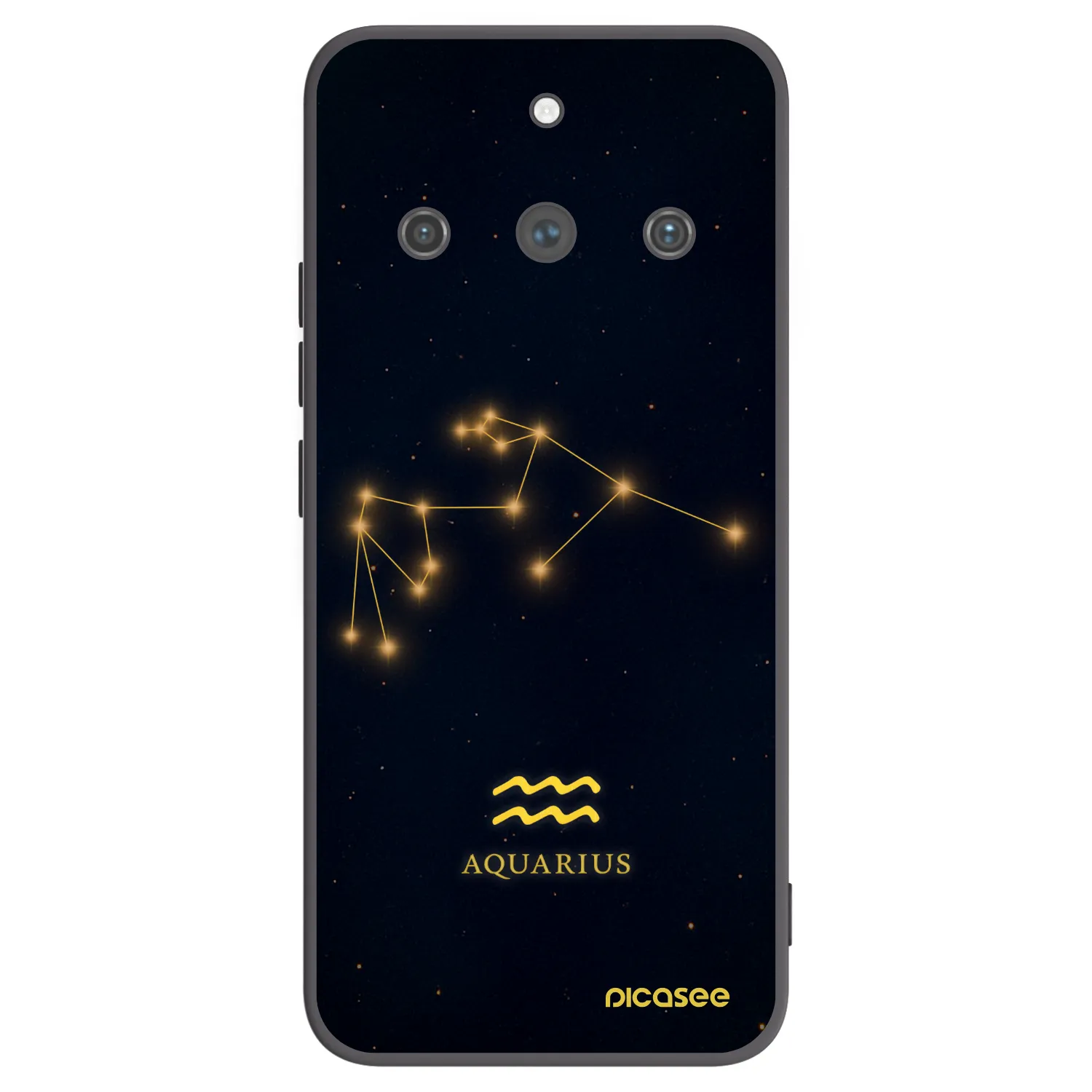 Picasee silikonový černý obal pro Realme 11 Pro+ - AQUARIUS