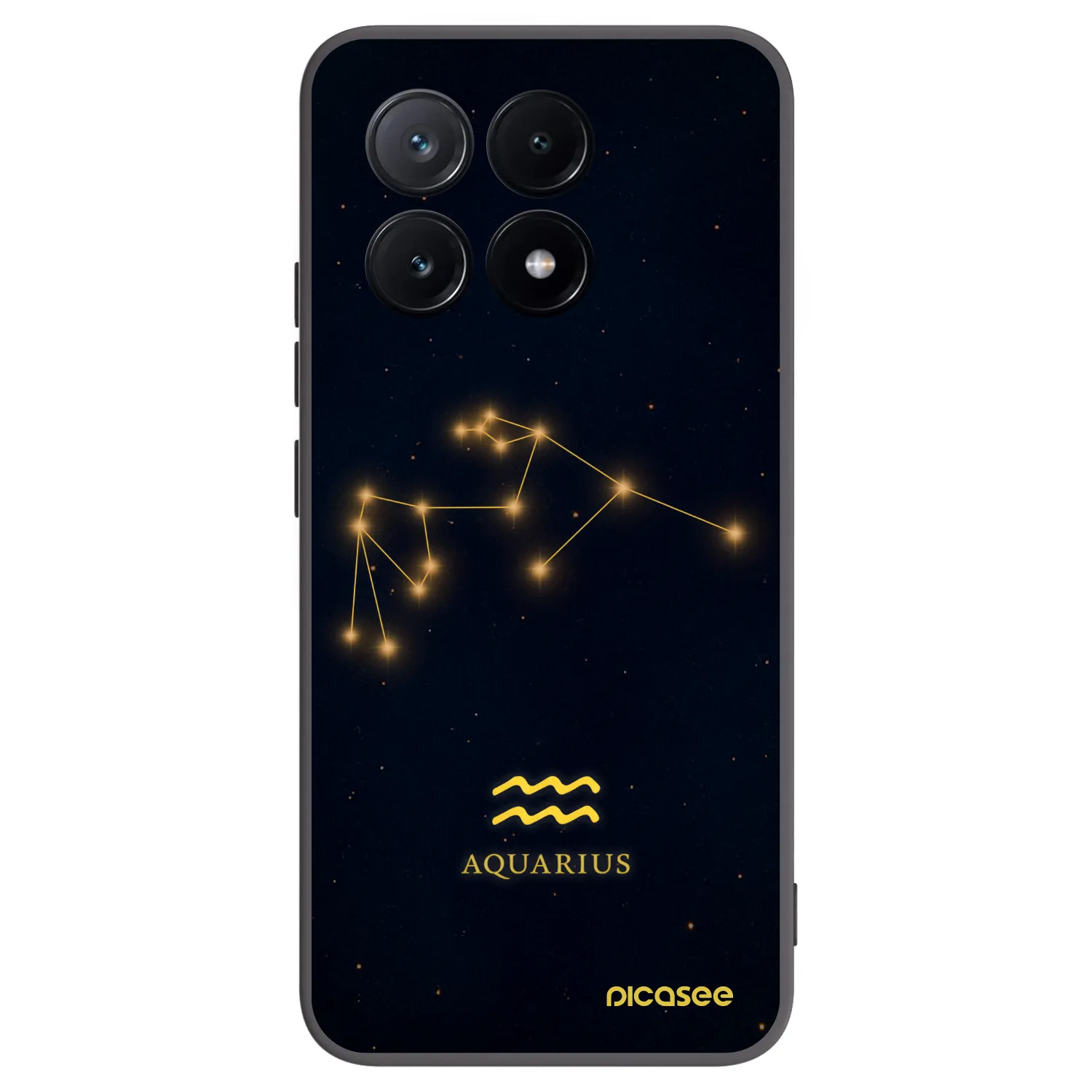 Picasee silikonový černý obal pro Xiaomi Poco X6 Pro - AQUARIUS