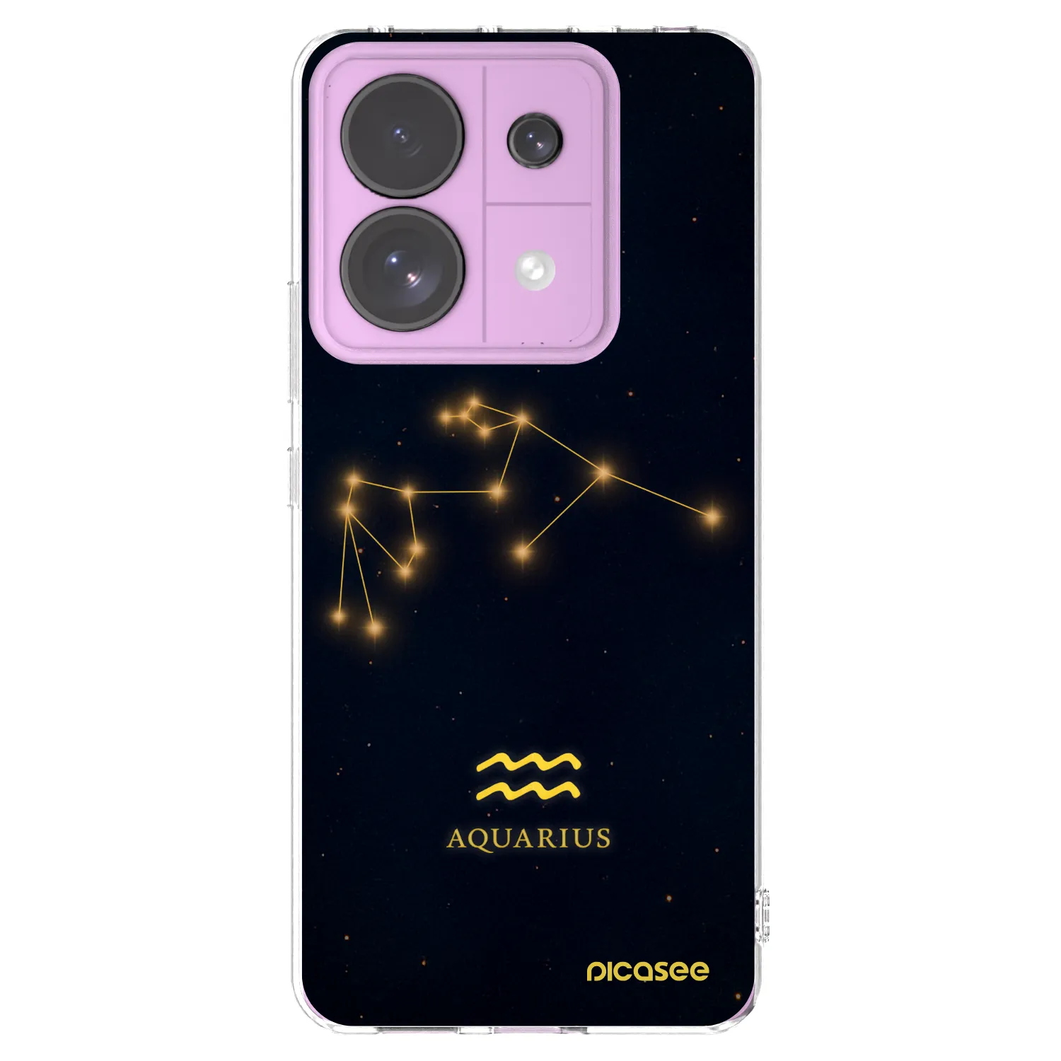 Picasee silikonový průhledný obal pro Xiaomi Redmi Note 13 Pro 5G - AQUARIUS