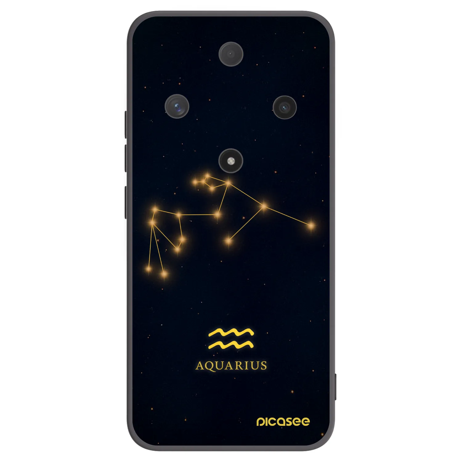 Picasee silikonový černý obal pro Honor Magic6 Lite 5G - AQUARIUS